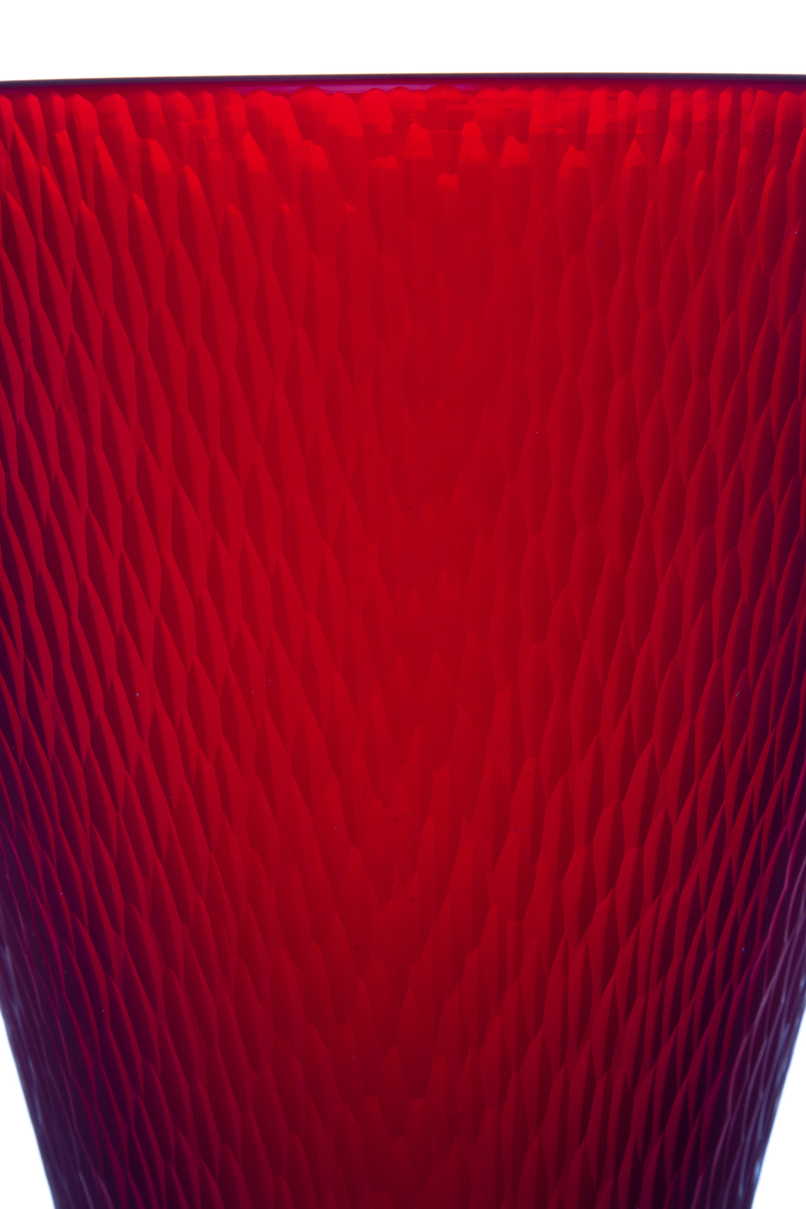Carlo Scarpa - Vaso Battuto in vetro di Murano