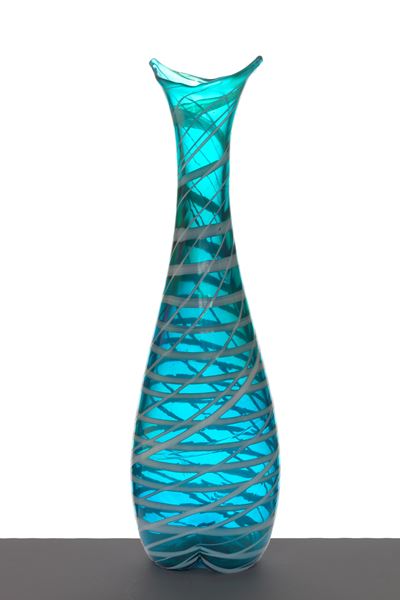 Vaso Decoro a Rete in vetro di Murano