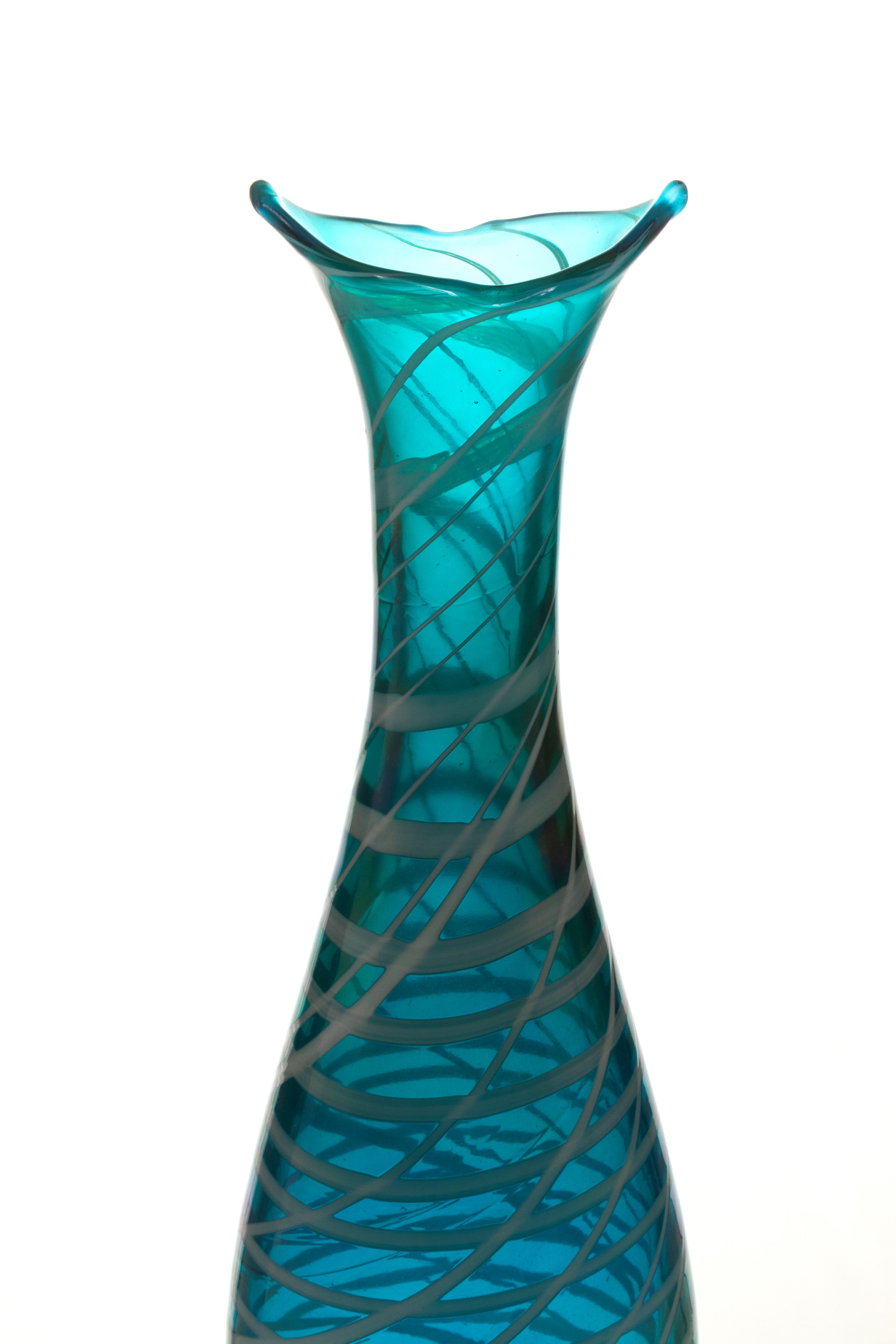 Fulvio Bianconi - Vaso Decoro a Rete in vetro di Murano