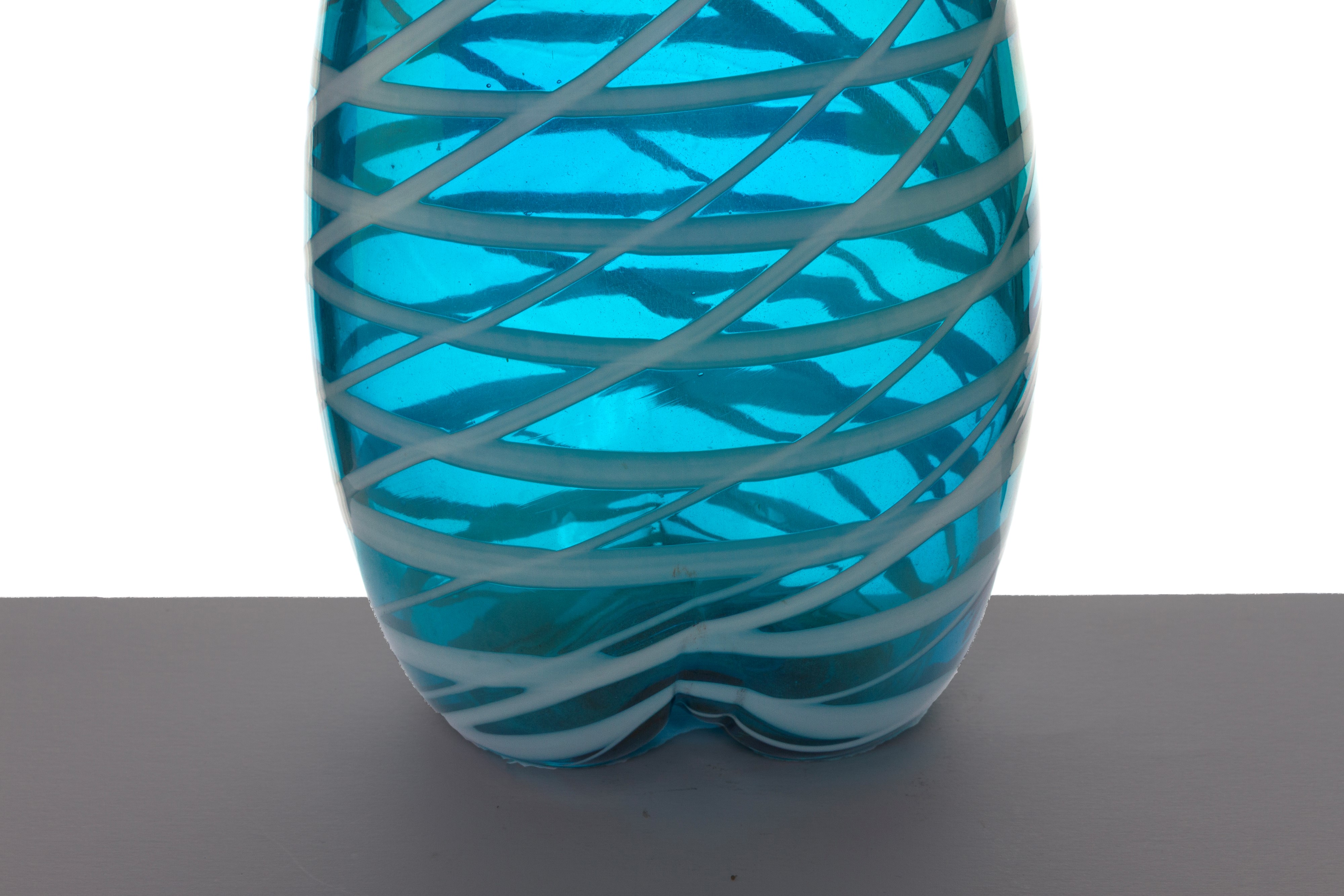 Fulvio Bianconi - Vaso Decoro a Rete in vetro di Murano