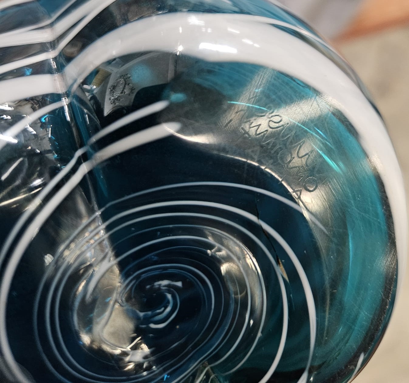 Fulvio Bianconi - Vaso Decoro a Rete in vetro di Murano