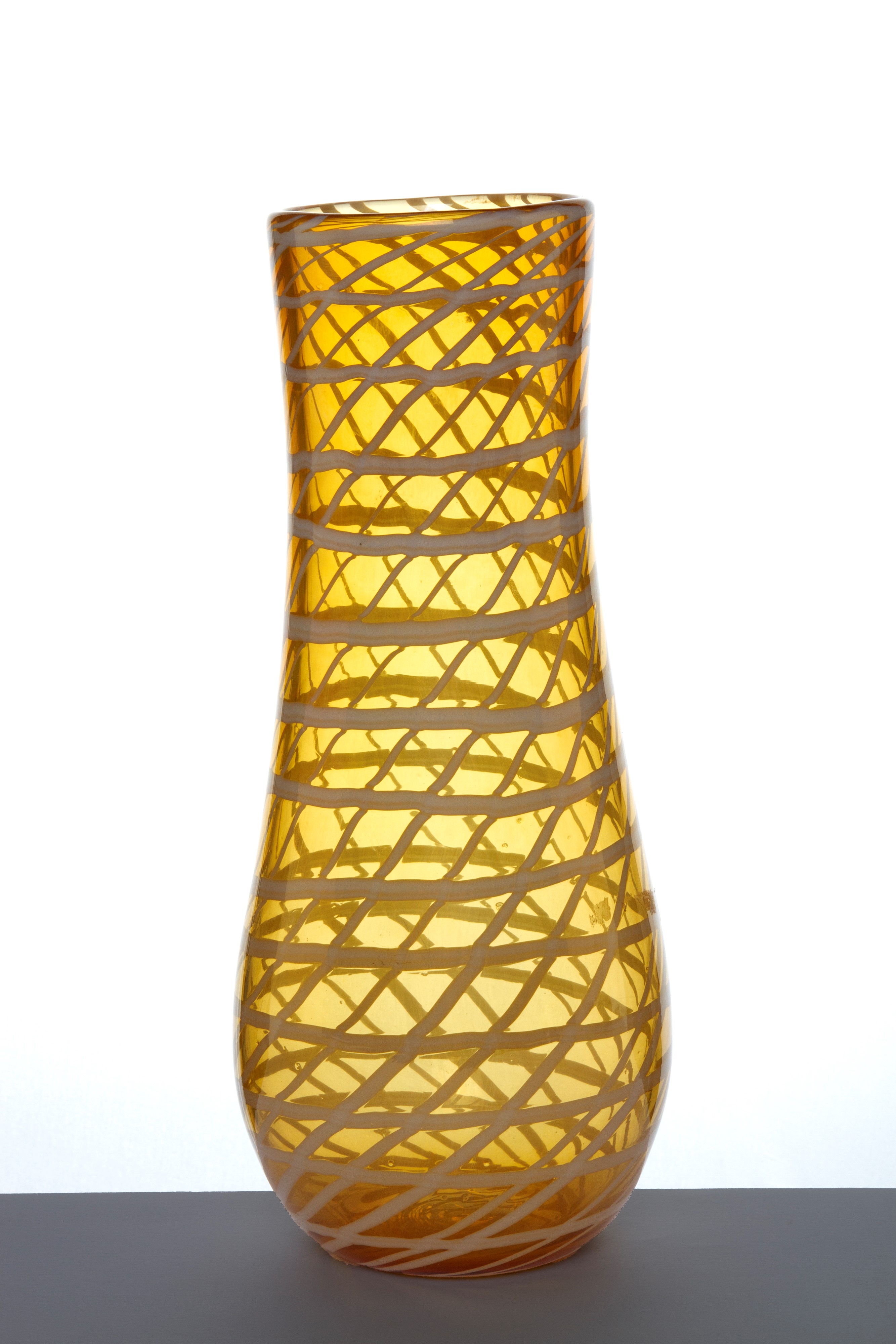 Fulvio Bianconi - Vaso Decoro a Rete in vetro di Murano