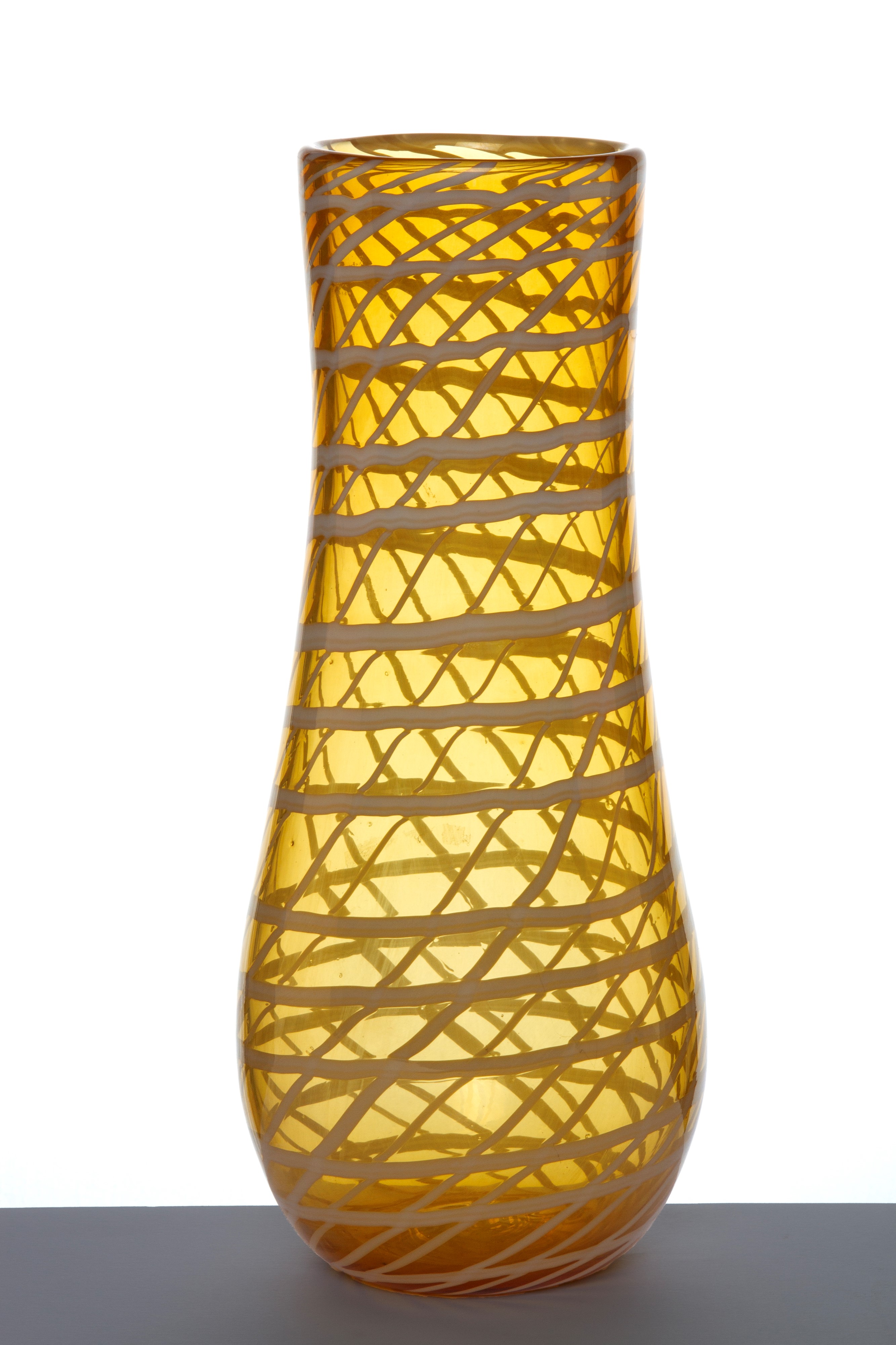 Fulvio Bianconi - Vaso Decoro a Rete in vetro di Murano