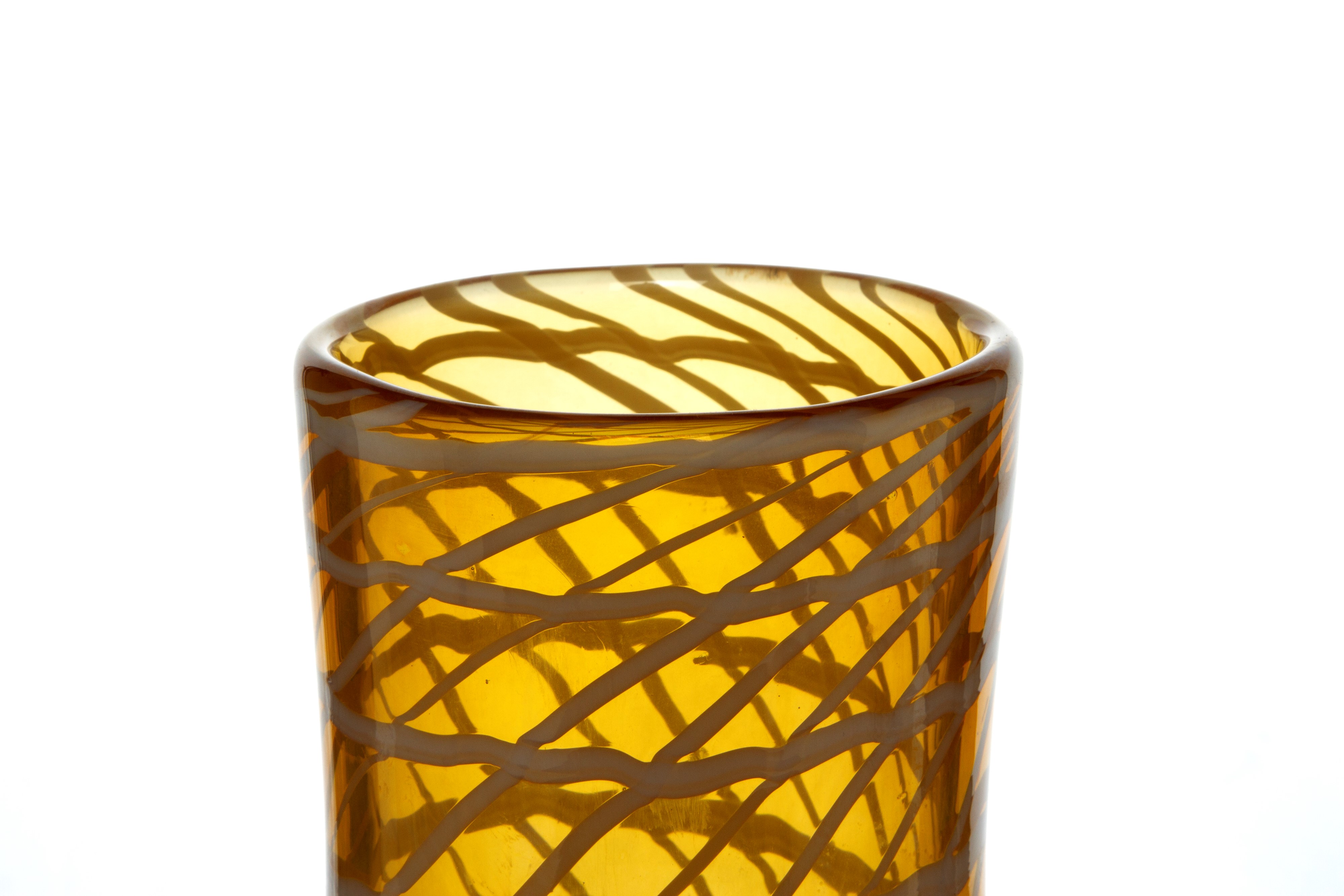 Fulvio Bianconi - Vaso Decoro a Rete in vetro di Murano