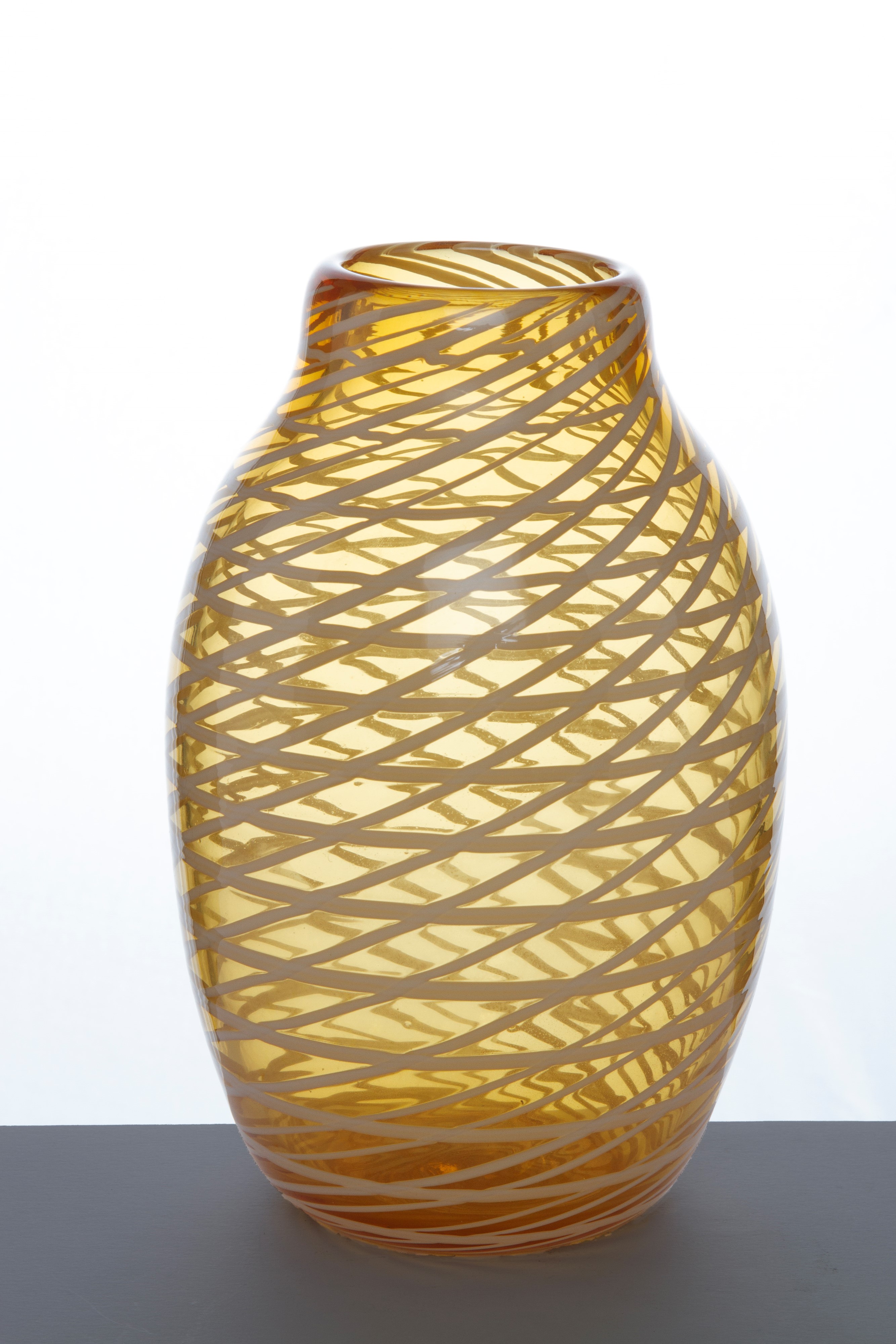 Fulvio Bianconi - Vaso Decoro a Rete in vetro di Murano