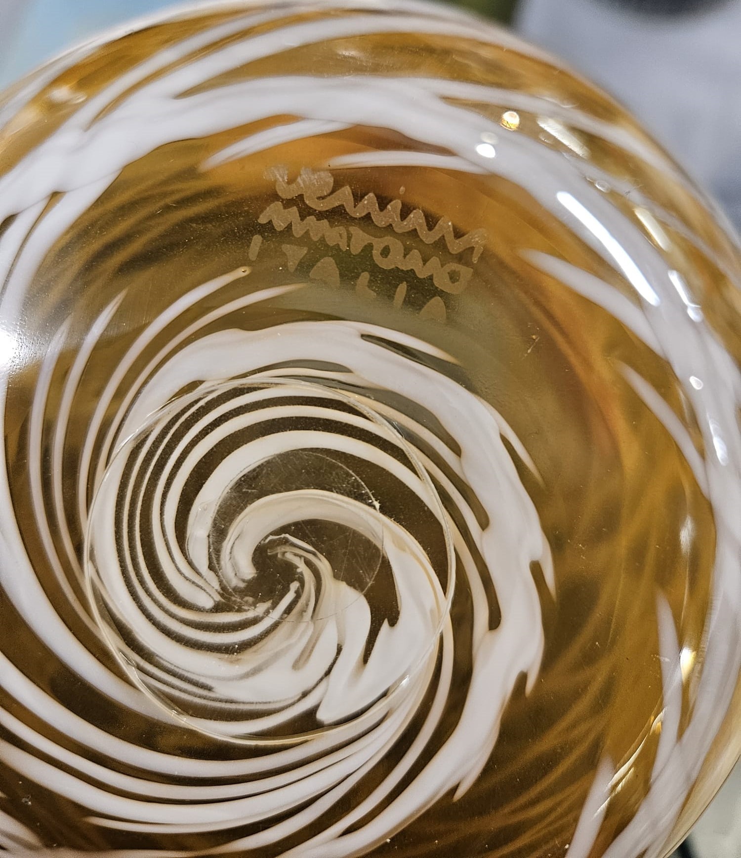 Fulvio Bianconi - Vaso Decoro a Rete in vetro di Murano