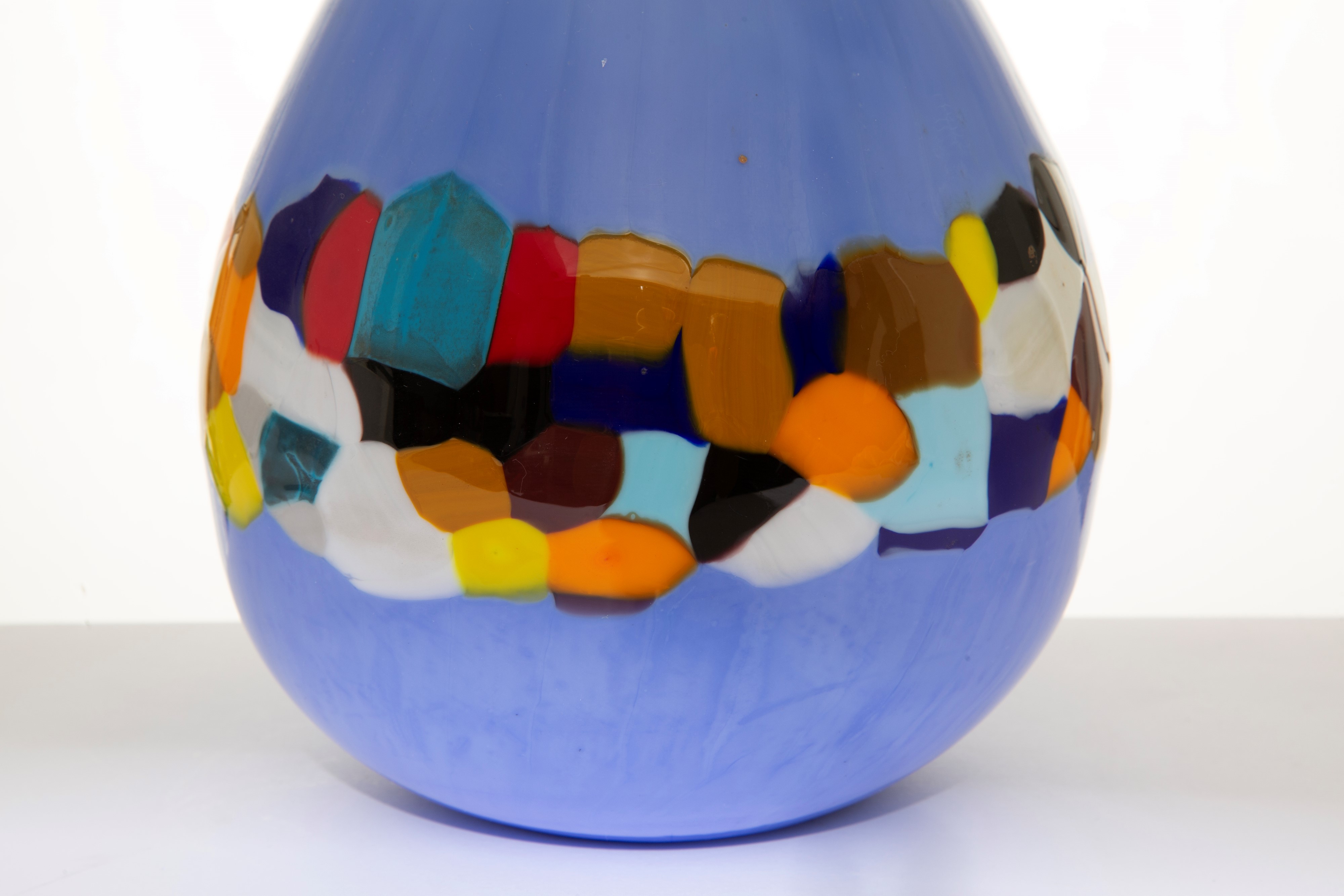 Afro Celotto - Vaso in vetro con decorazione a murrine