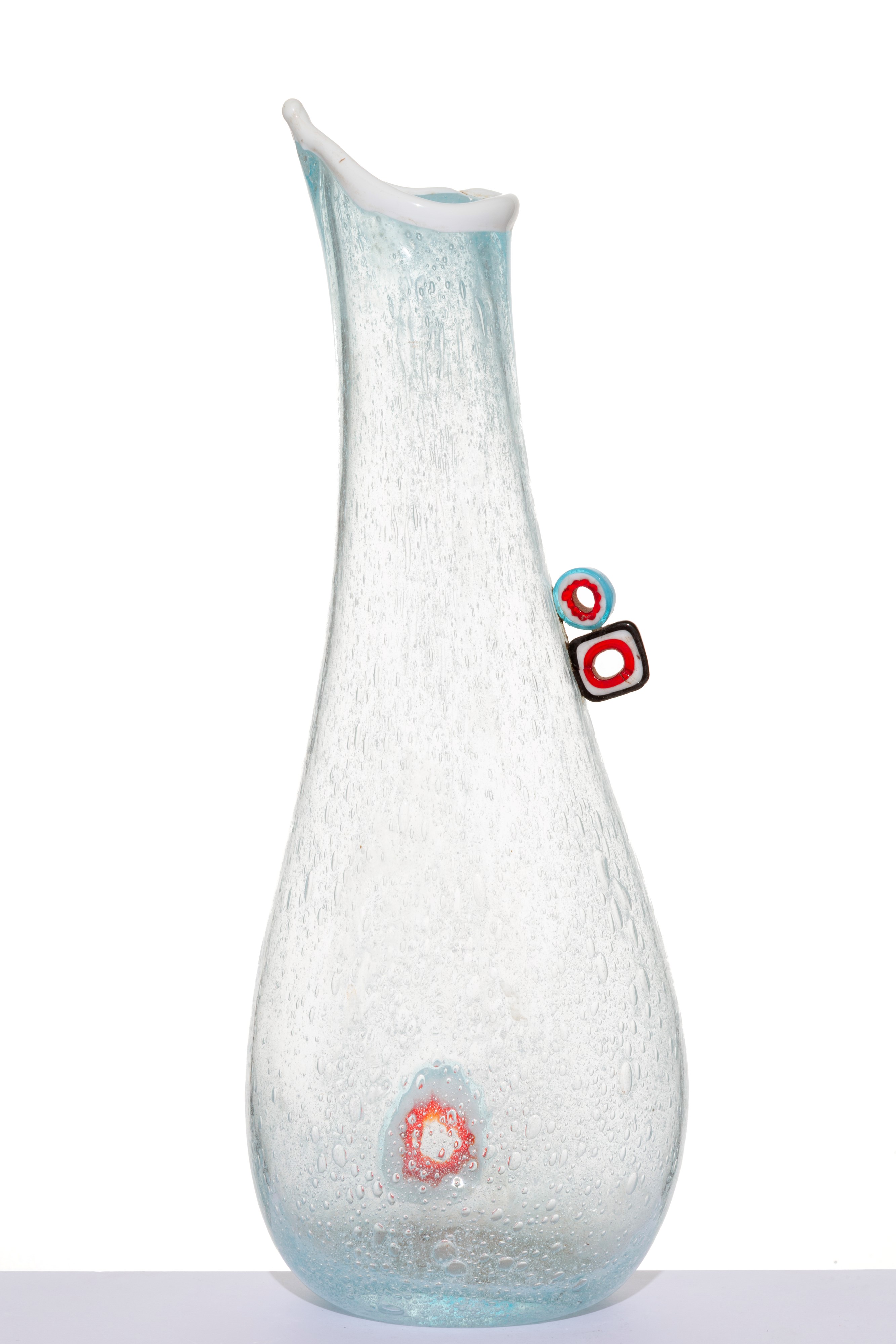 Raro vaso a bollicine e murrine per A.V.E.M.