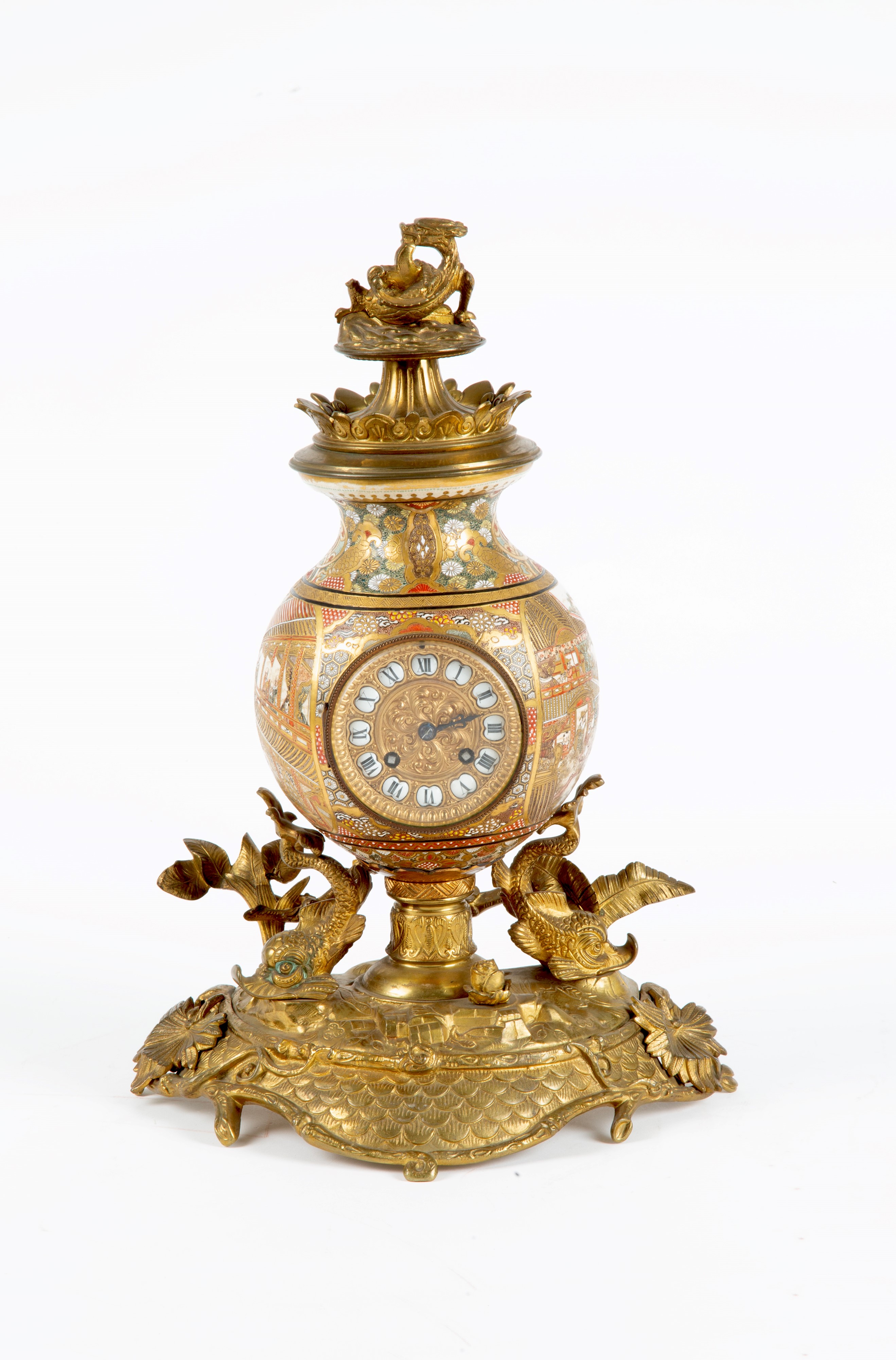 Trittico in porcellana Satsuma