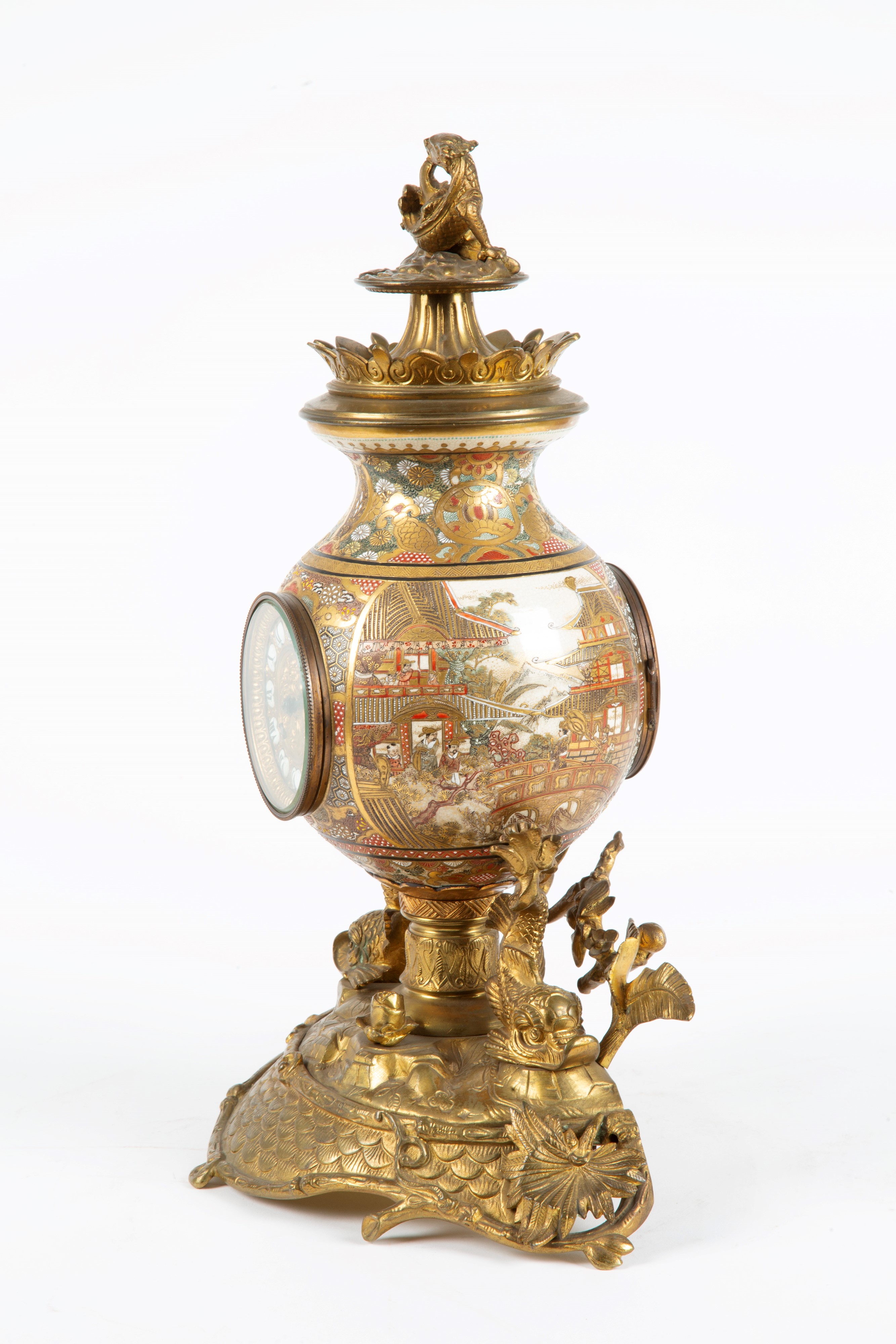 Trittico in porcellana Satsuma