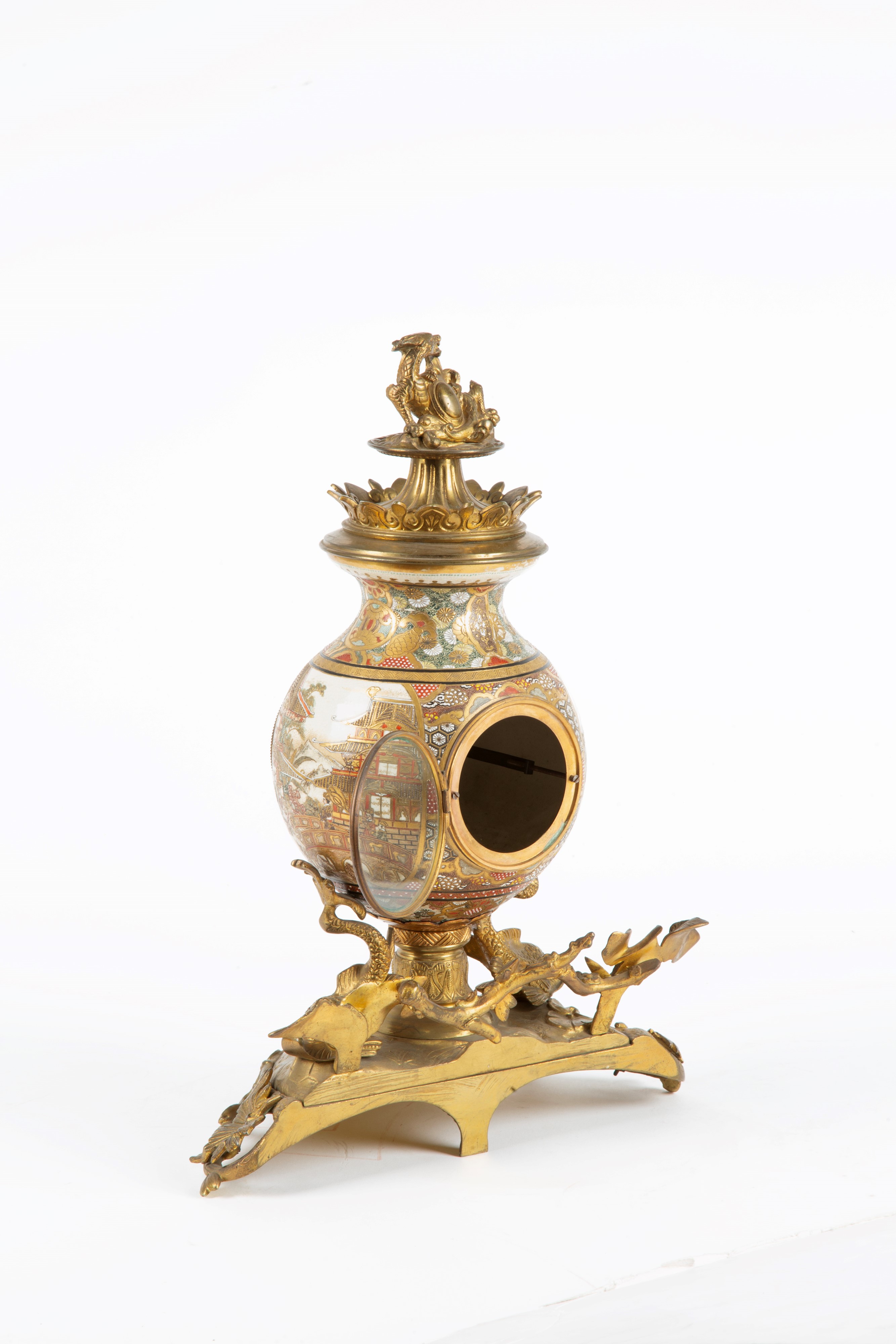 Trittico in porcellana Satsuma