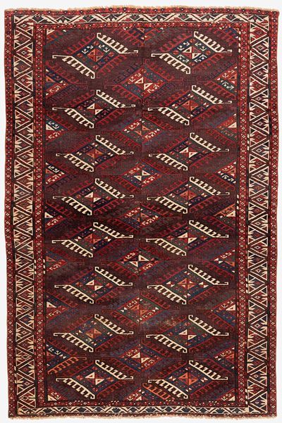 Tappeto Yomut Igdir, Turkestan, seconda metà del XIX secolo, 240x159 cm