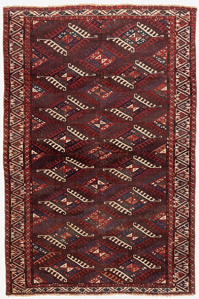 Tappeto Yomut Igdir, Turkestan, seconda metà del XIX secolo, 240x159 cm