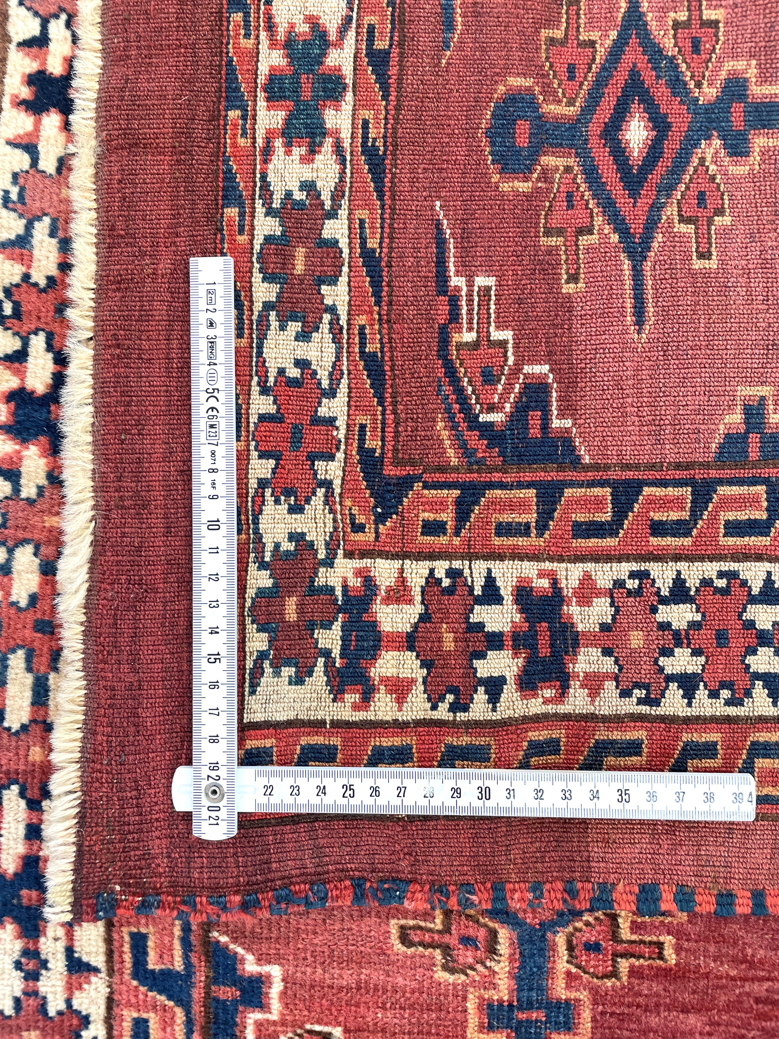 Tappeto Yomut Ensi, Turkestan occidentale, fine XIX secolo, 122x83 cm