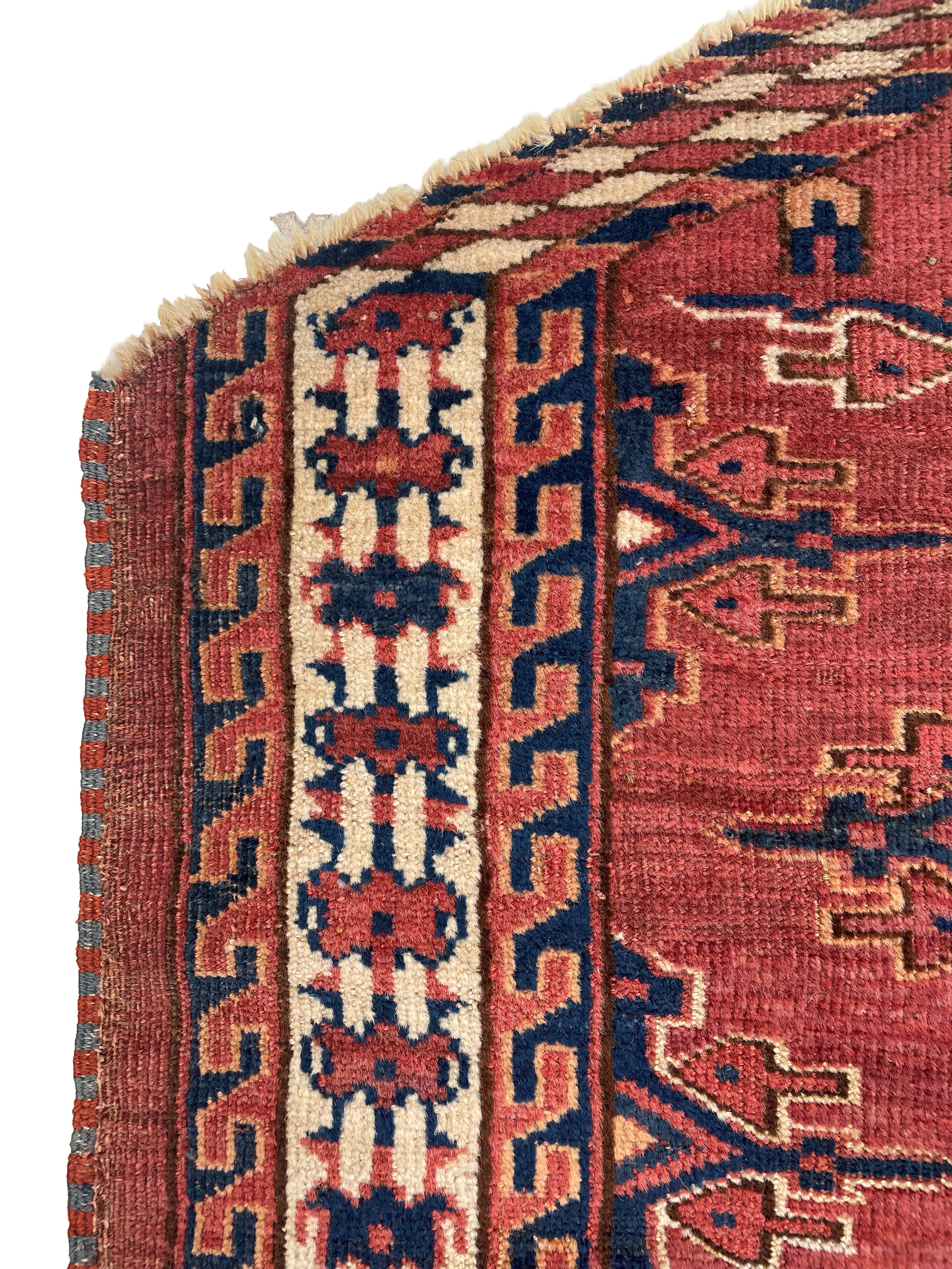 Tappeto Yomut Ensi, Turkestan occidentale, fine XIX secolo, 122x83 cm