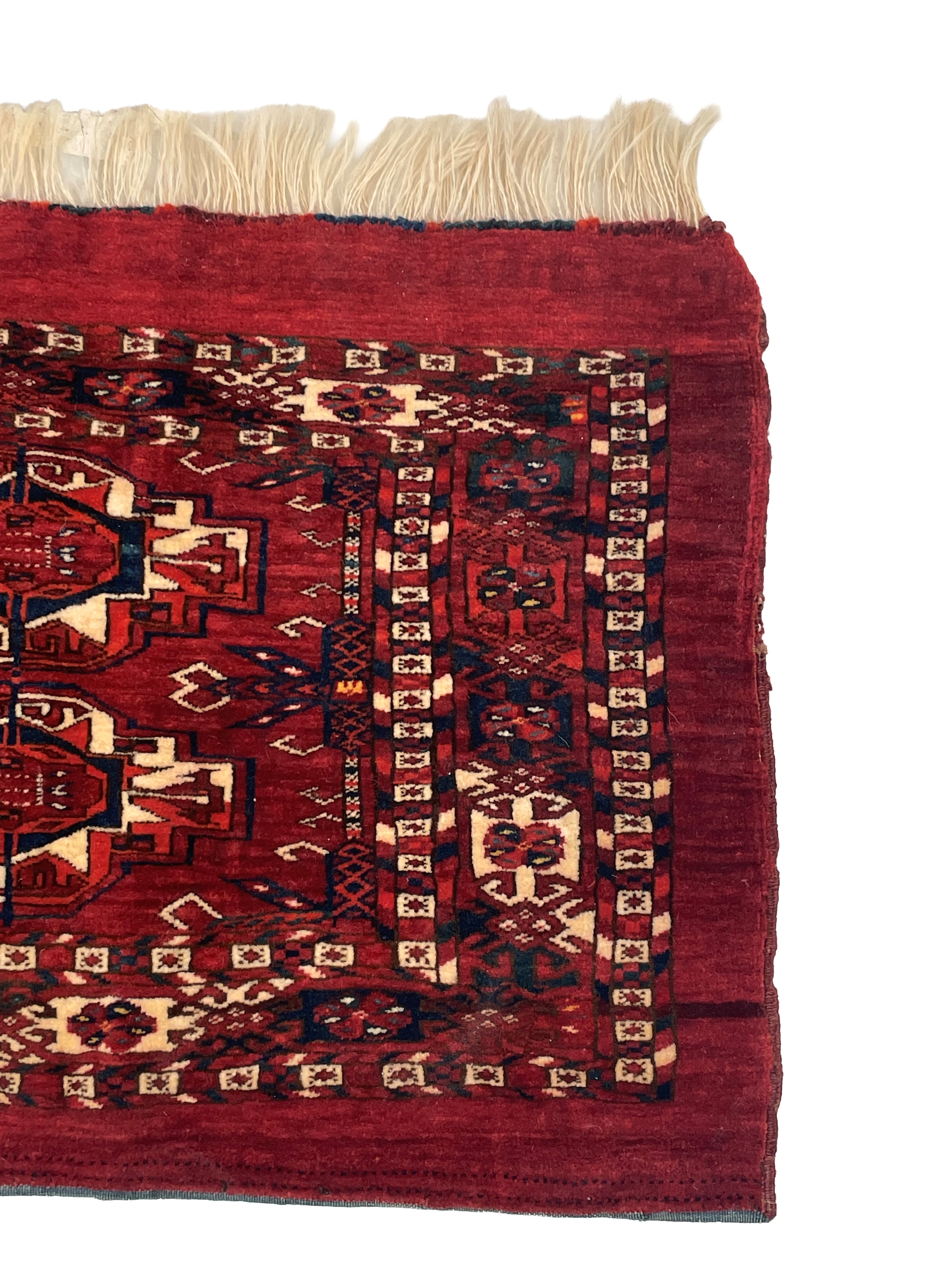 Tappeto Tekkè, Turkestan occidentale, XIX secolo, 40x120 cm