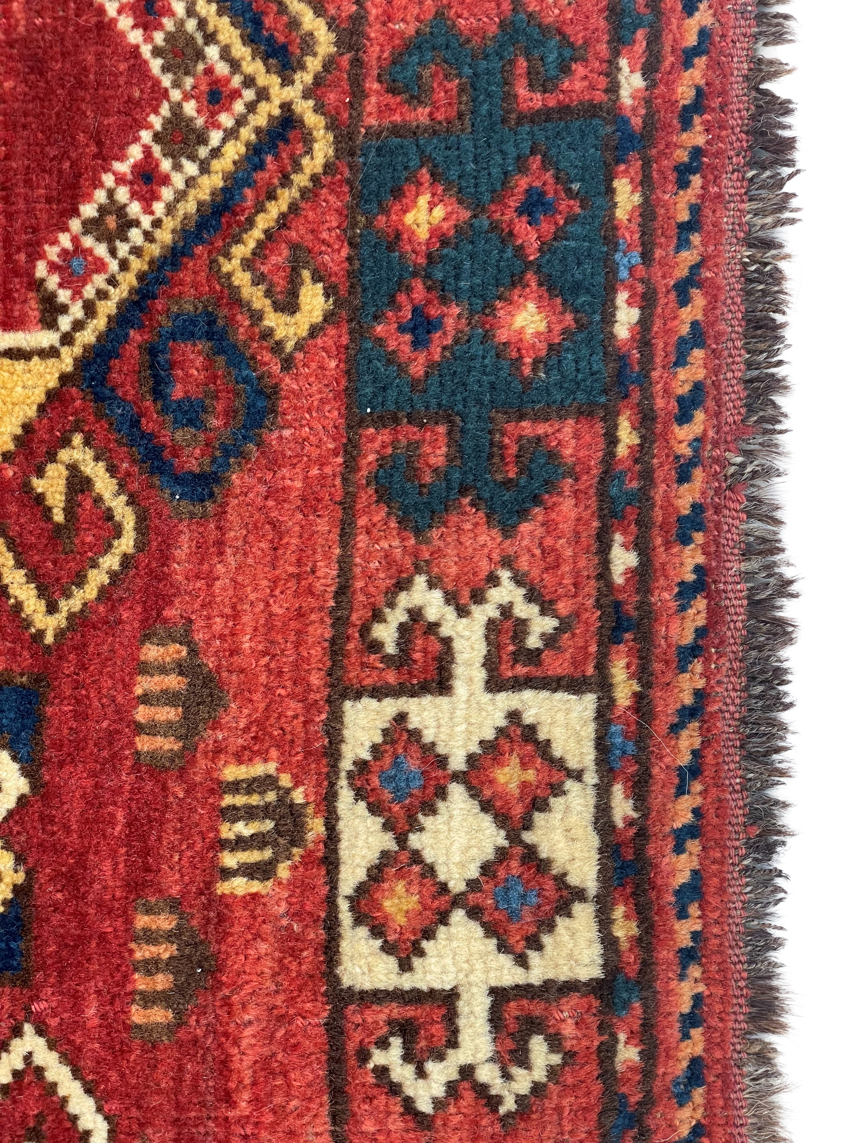 Tappeto Beshir Ersari, Turkestan occidentale, fine XIX secolo, 47x122 cm