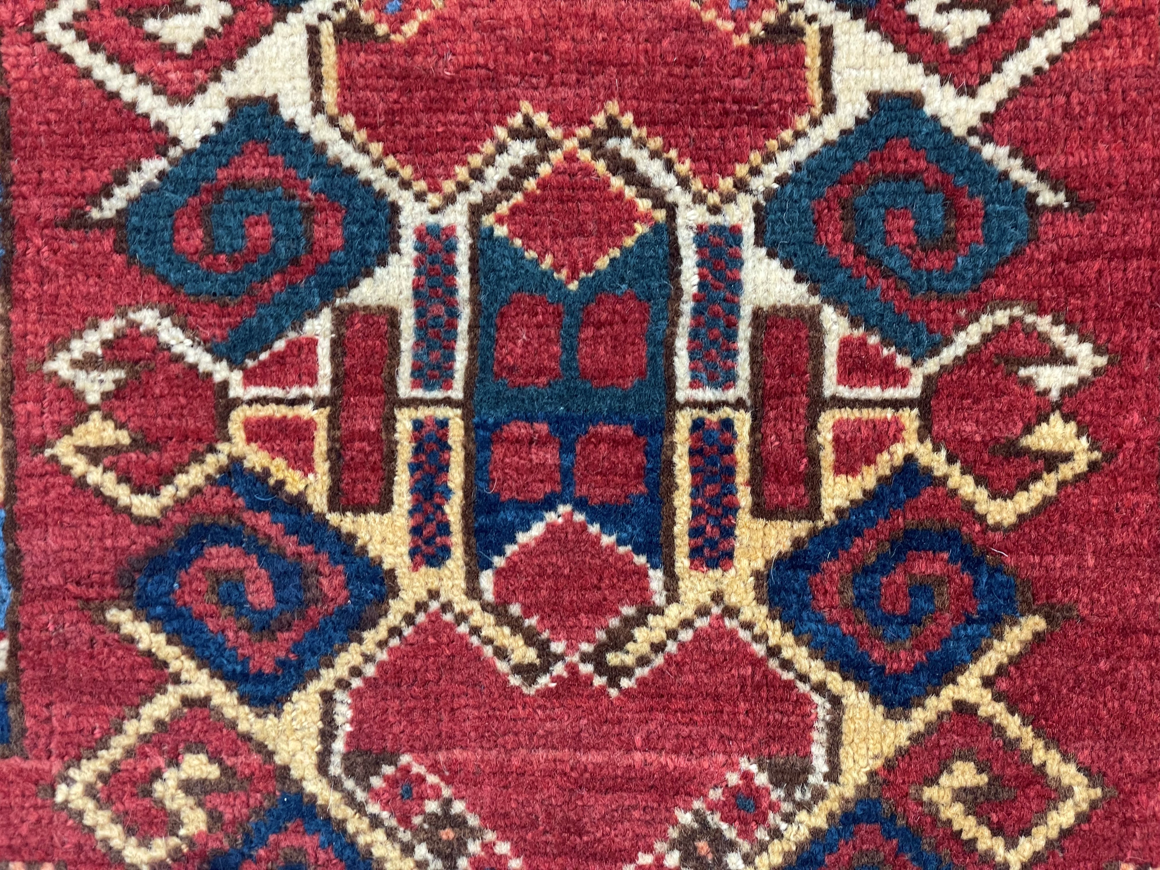 Tappeto Beshir Ersari, Turkestan occidentale, fine XIX secolo, 47x122 cm
