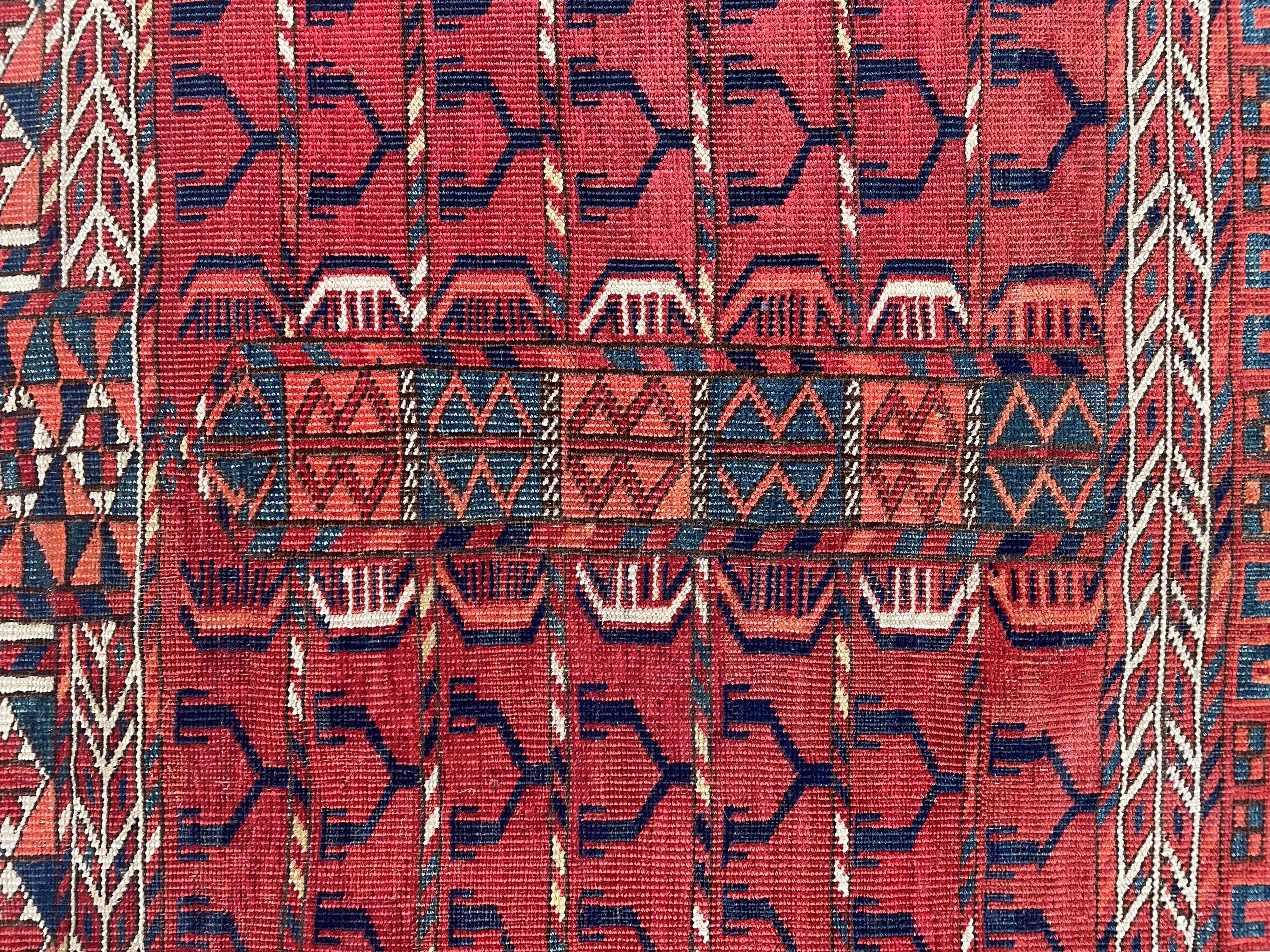 Tappeto Tekkè Ensi, Turkestan occidentale, Metà XIX secolo, 159x128 cm