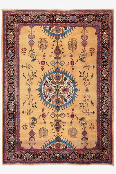 Taghi Pour, Tappeto Tabriz firmato, Persia, Inizi XX secolo, 339x240 cm