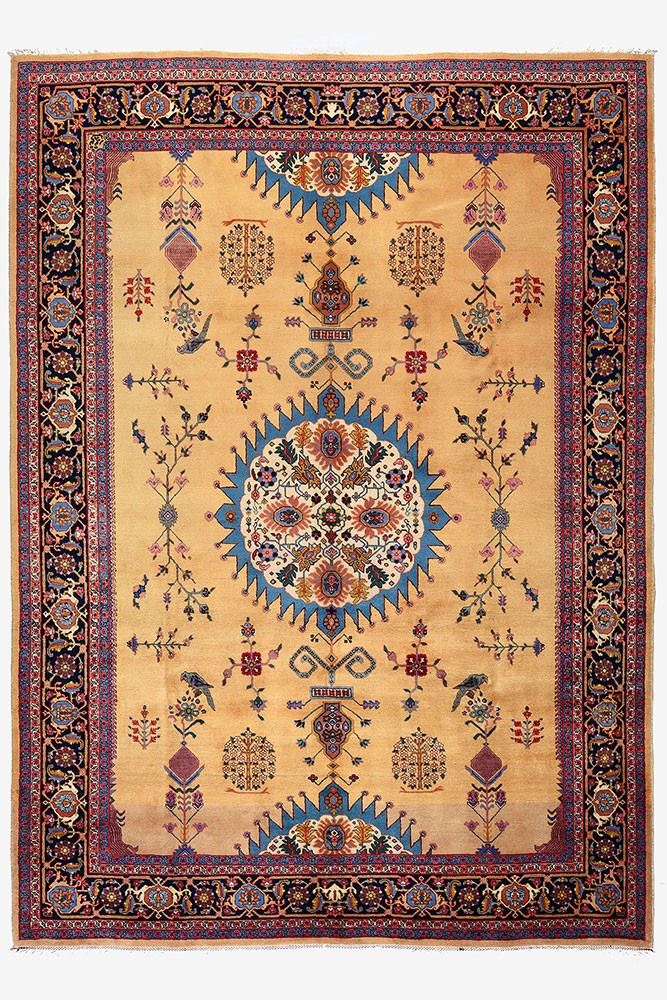Taghi Pour, Tappeto Tabriz firmato, Persia, Inizi XX secolo, 339x240 cm