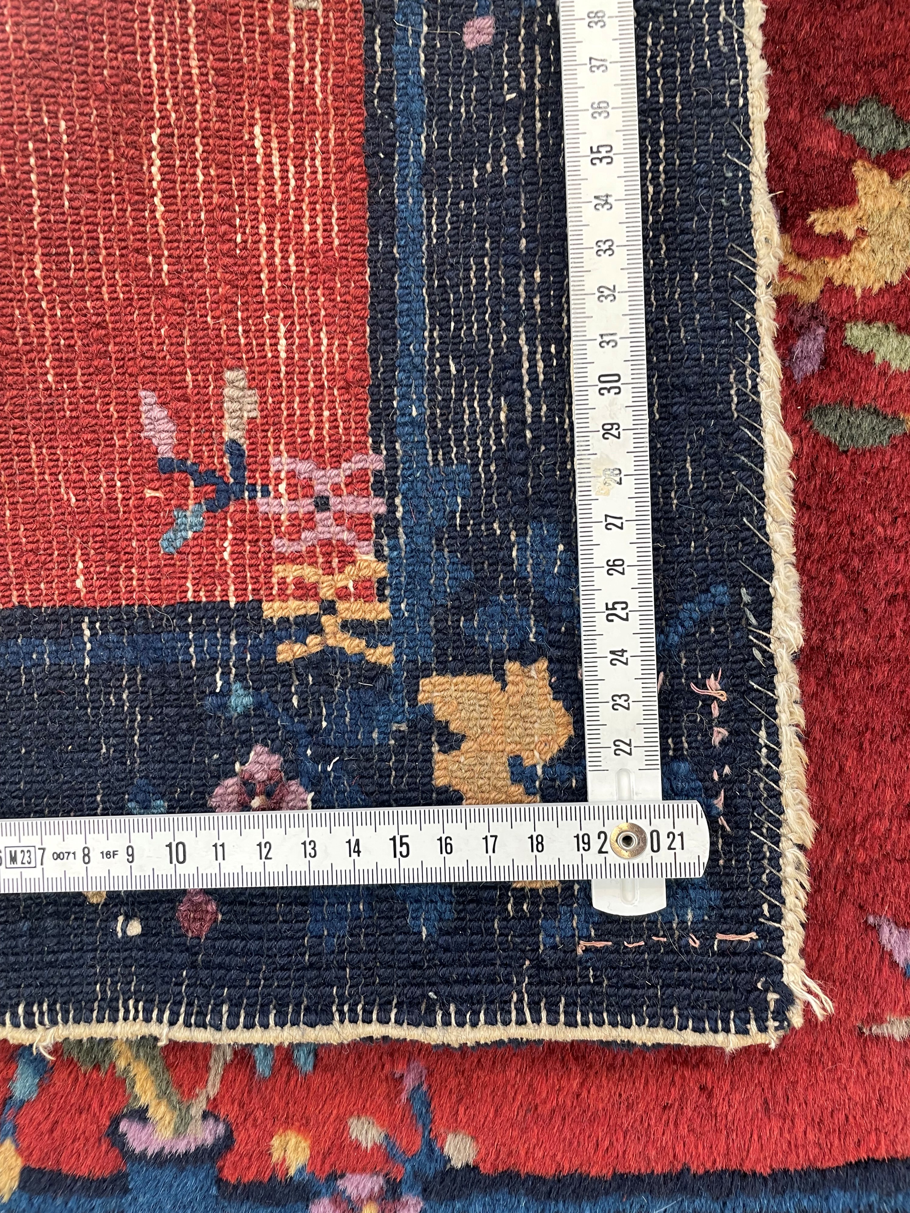Tappeto Pechino, Seat Mat, Cina, circa 1900, 59x64 cm