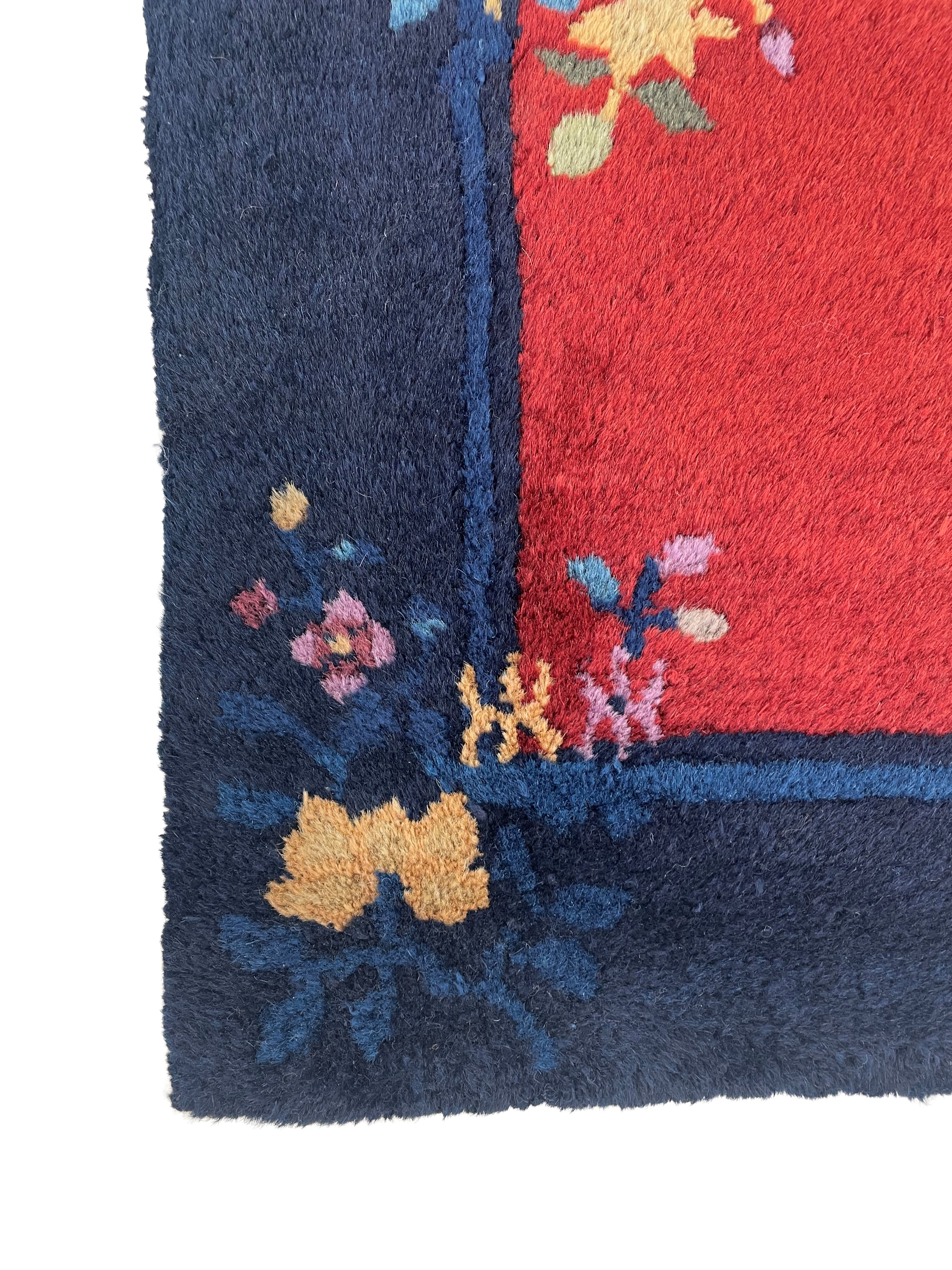 Tappeto Pechino, Seat Mat, Cina, circa 1900, 59x64 cm