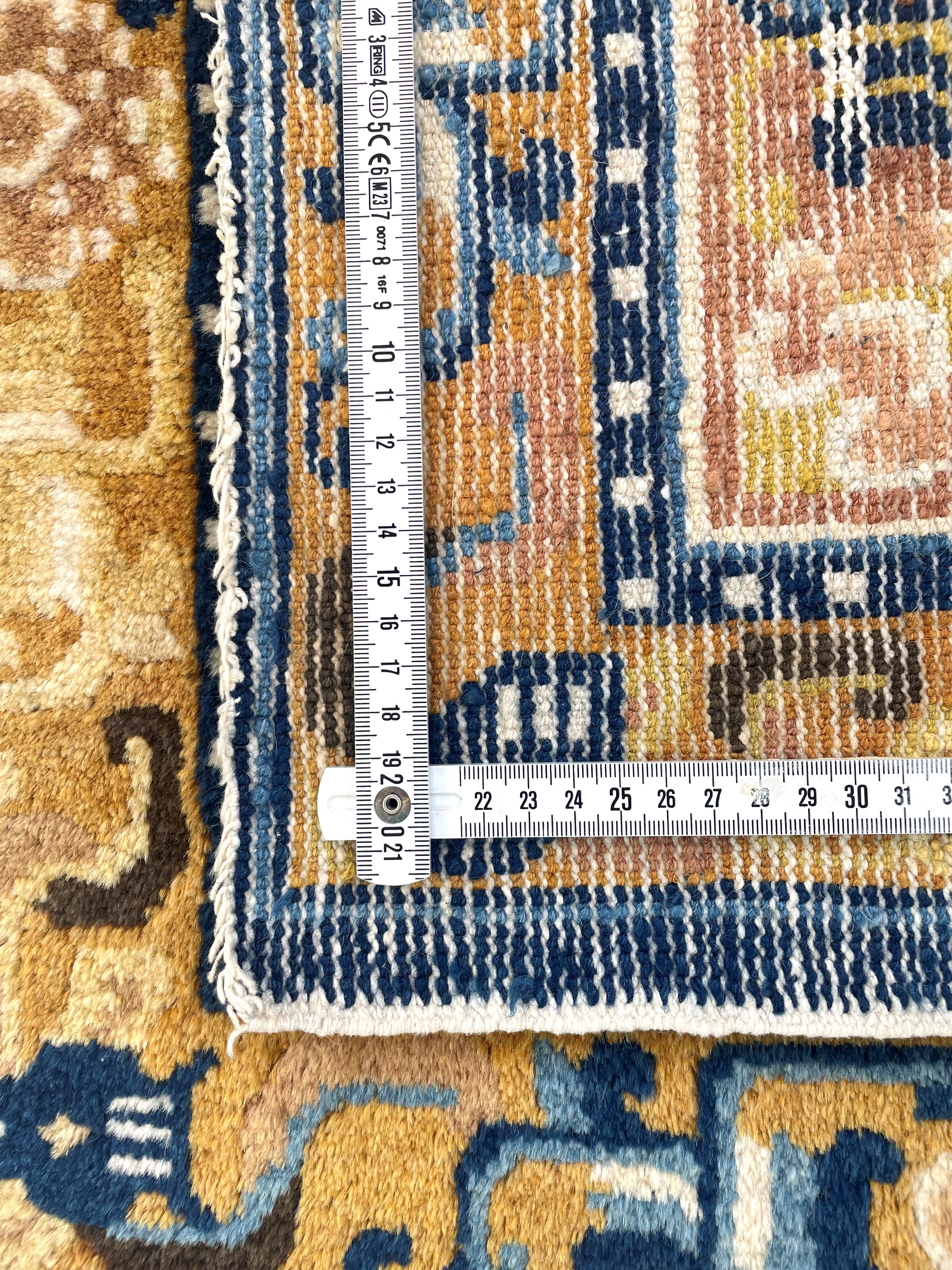 Tappeto Ningxia, seat mat, Cina, XIX secolo, 60x60 cm