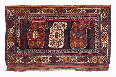 Bag face Afshar, Persia, circa 1900, 73x121 cm