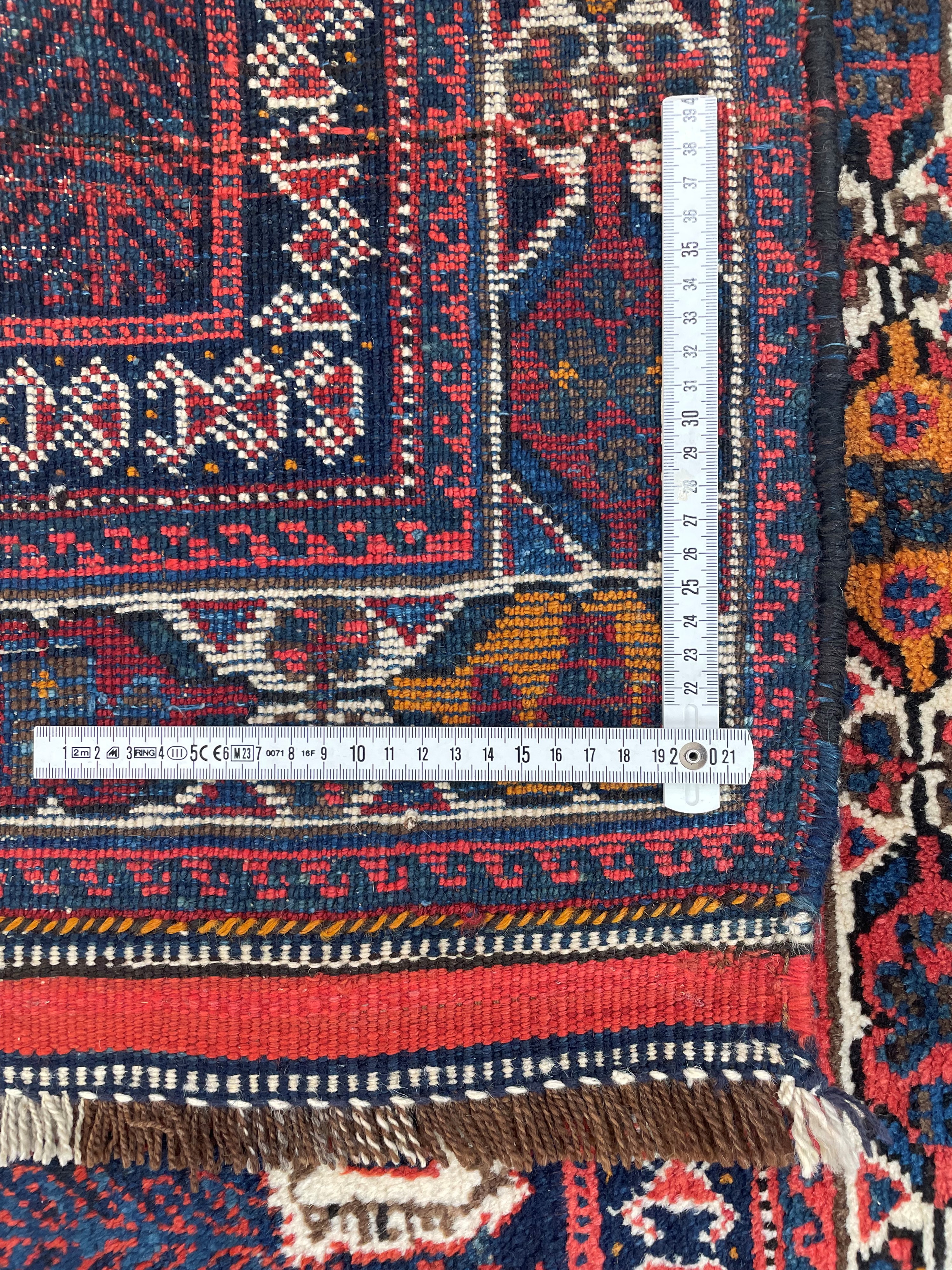 Bag face Afshar, Persia, circa 1900, 73x121 cm