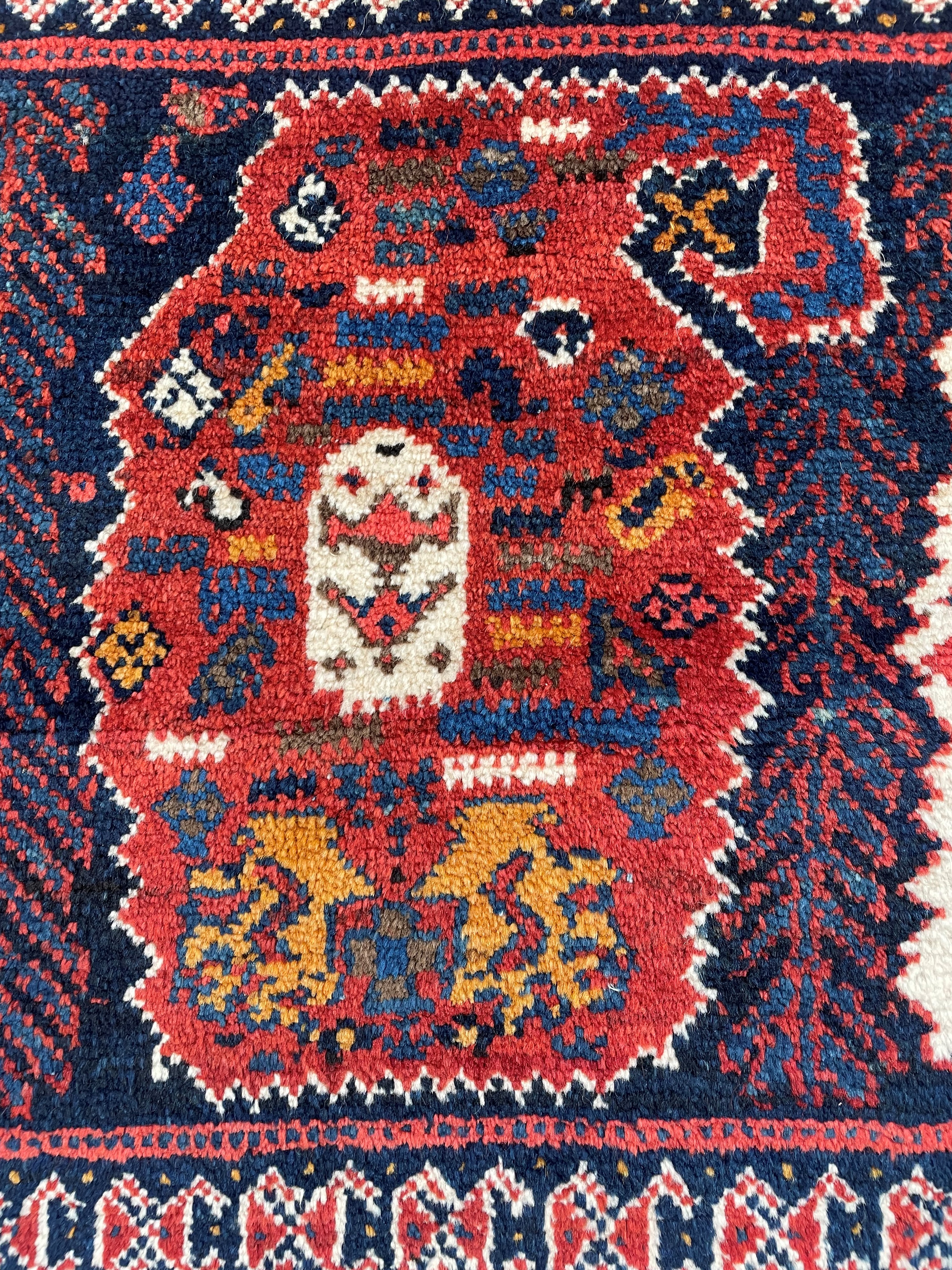 Bag face Afshar, Persia, circa 1900, 73x121 cm