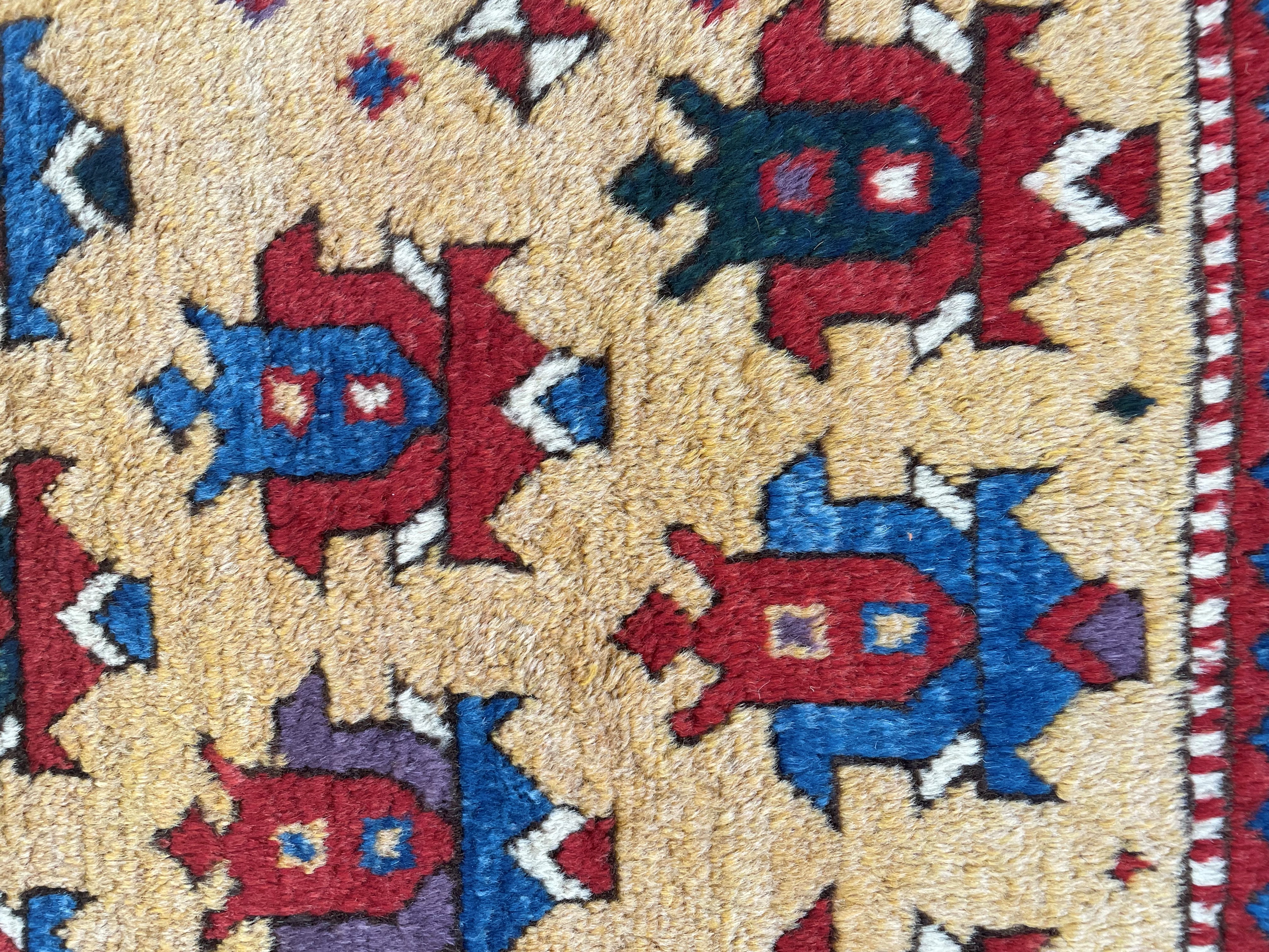 Tappeto Caucasico Ghendje, fine XX secolo, 190x138 cm