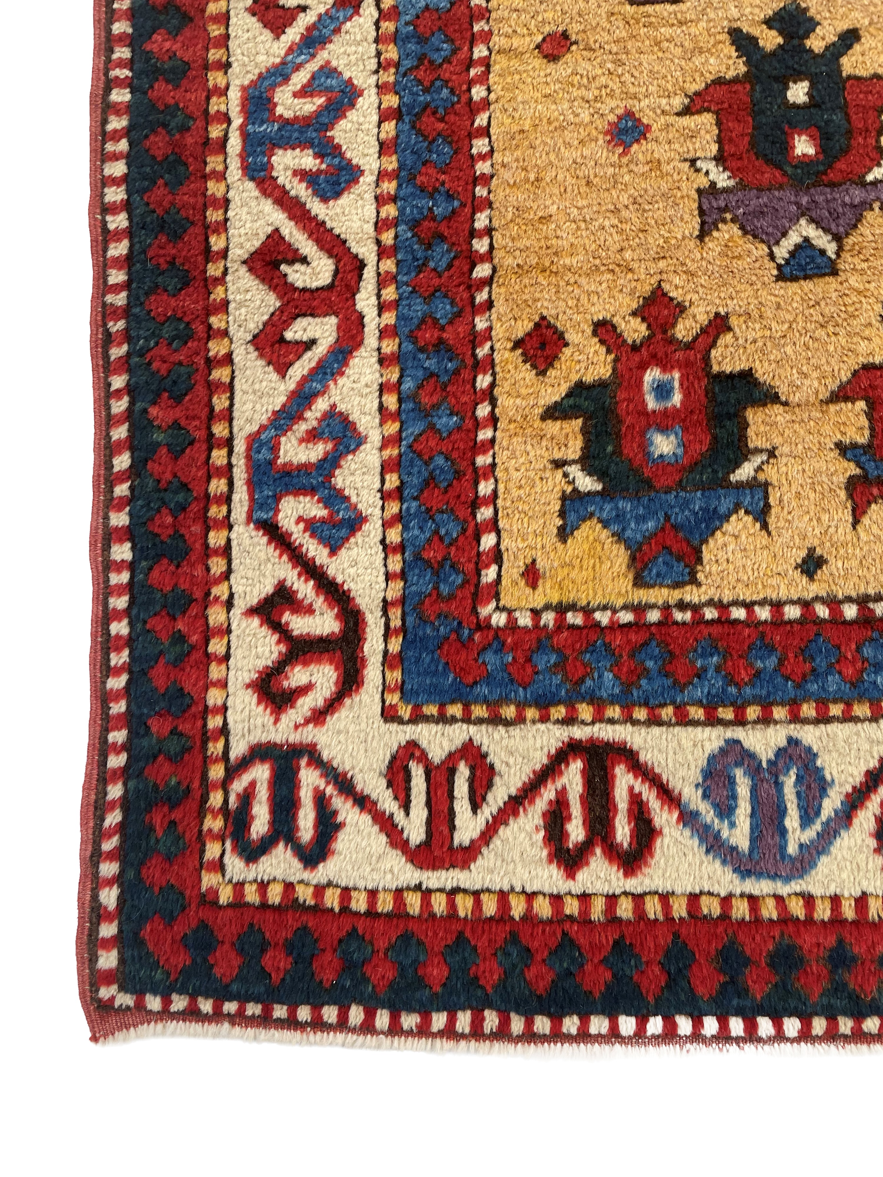 Tappeto Caucasico Ghendje, fine XX secolo, 190x138 cm