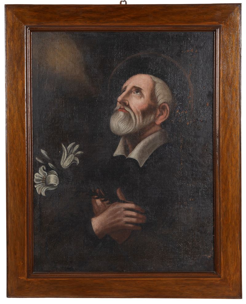 Autore ignoto, San Filippo Neri, olio su tela