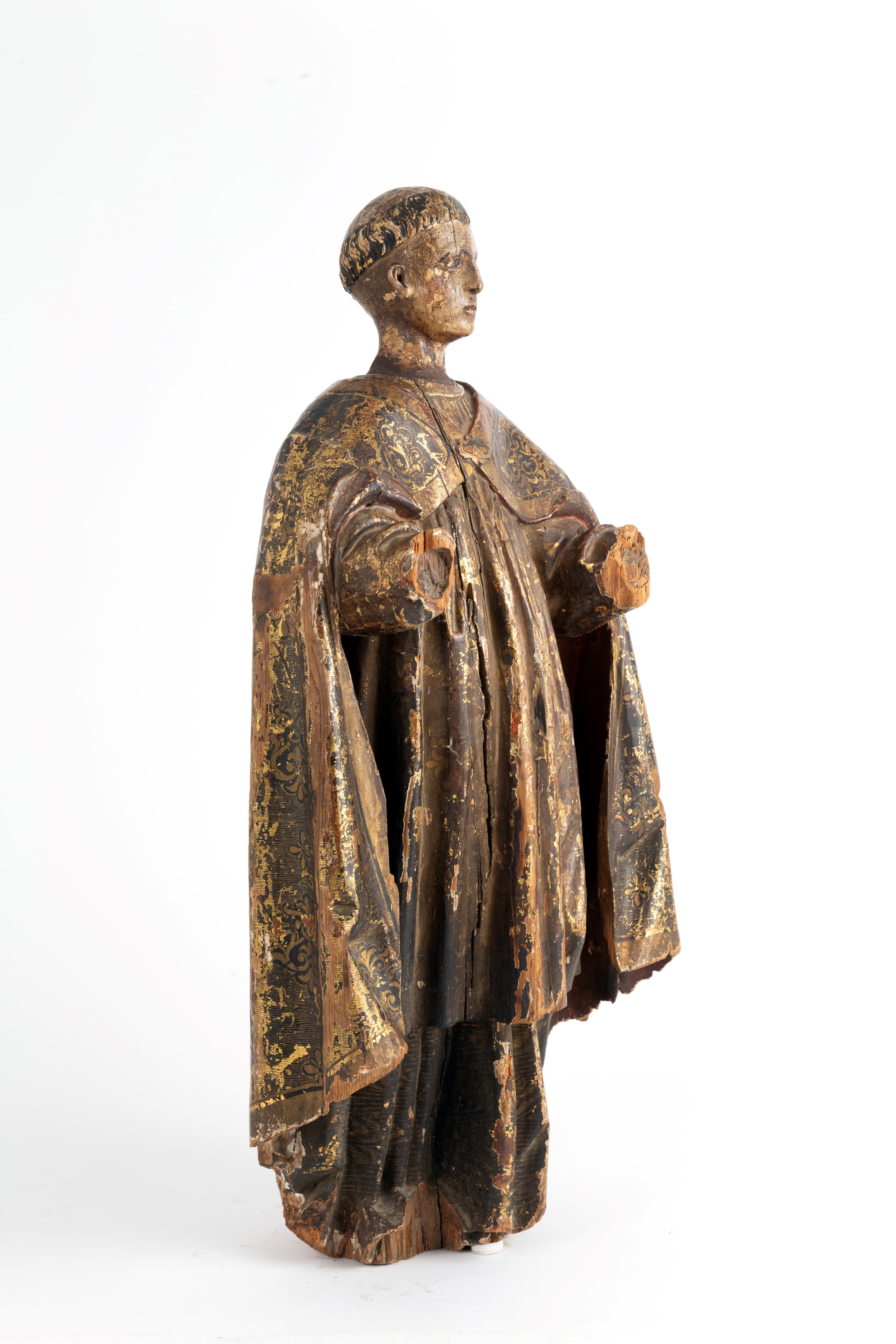 Scultura in legno, Santo Monaco (fine XVI secolo circa)