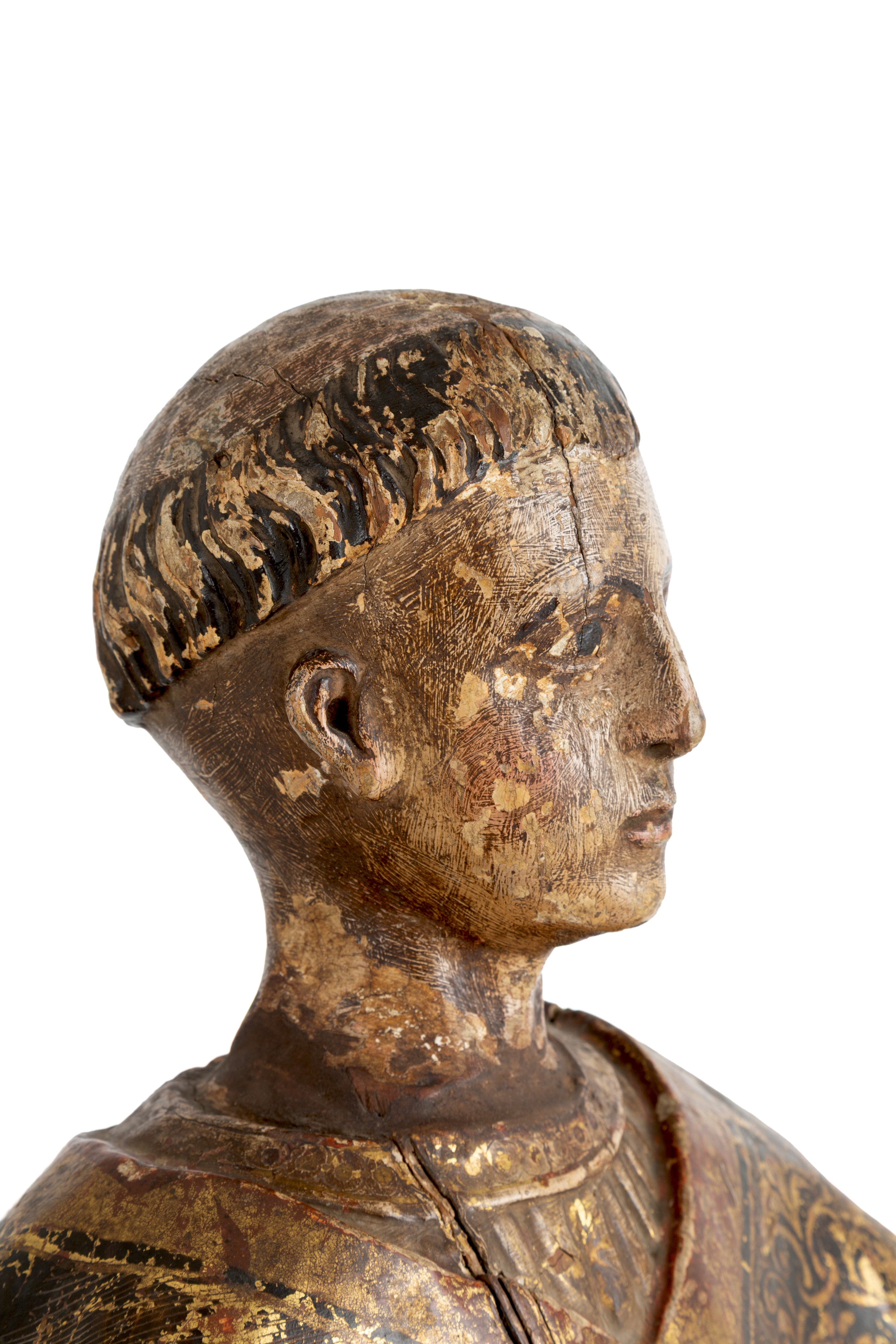 Scultura in legno, Santo Monaco (fine XVI secolo circa)