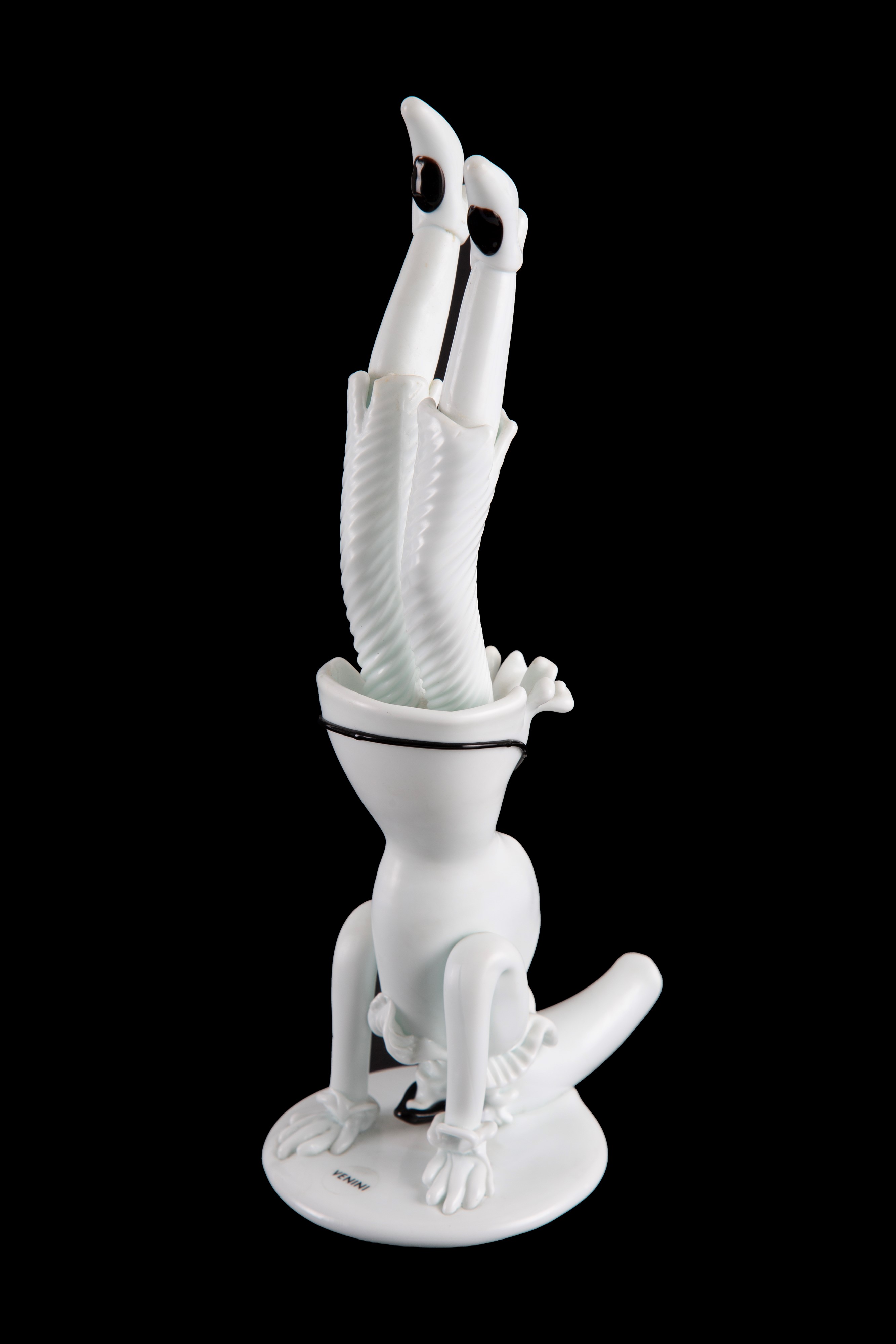 Fulvio Bianconi - Figurina "pulcinella a Testa in Giu'" per Venini