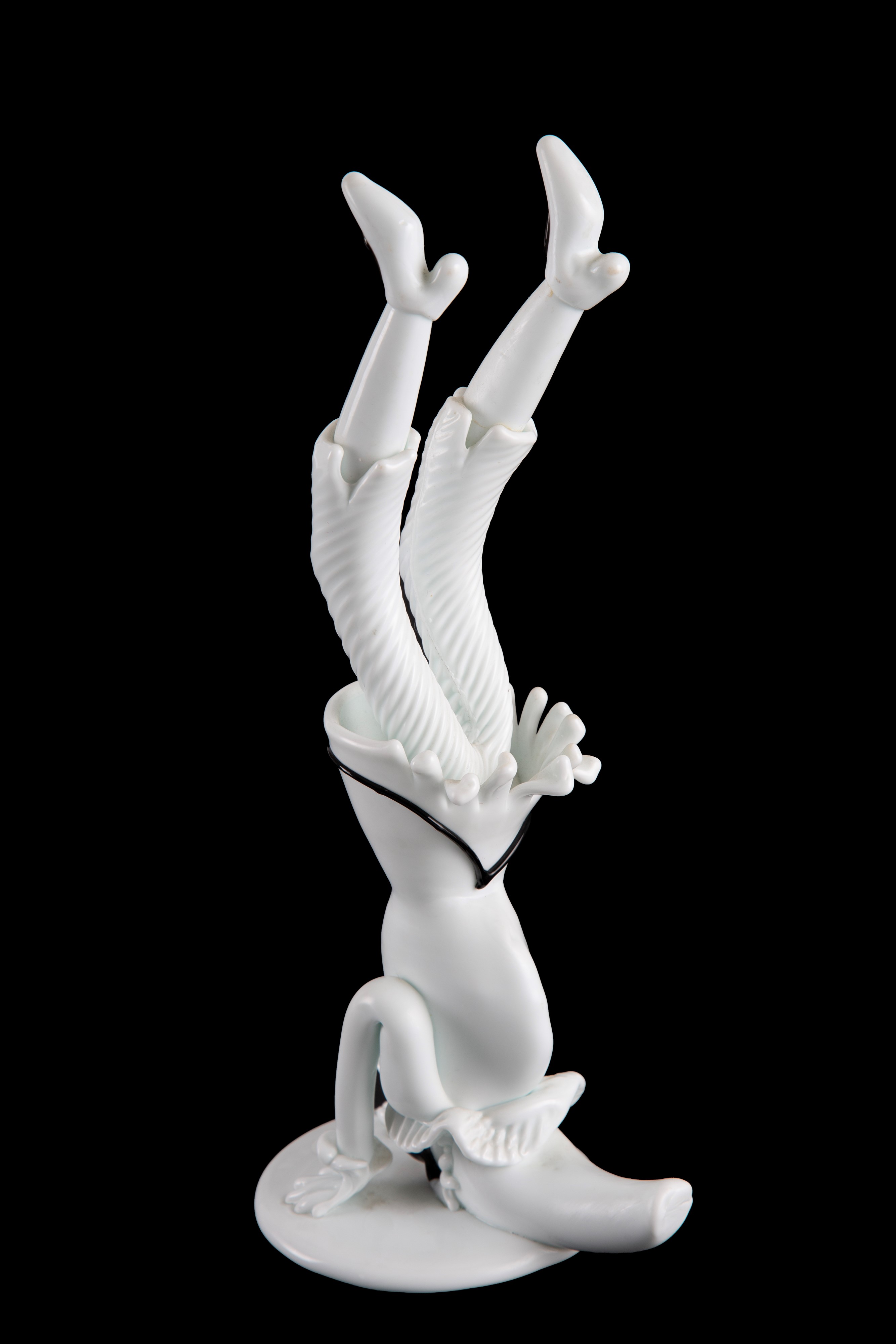 Fulvio Bianconi - Figurina "pulcinella a Testa in Giu'" per Venini