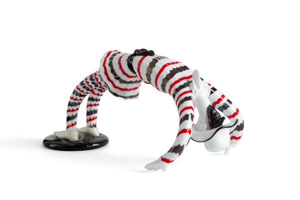 FULVIO BIANCONI - Figurine "ARLECCHINO GINNASTA" for VENINI