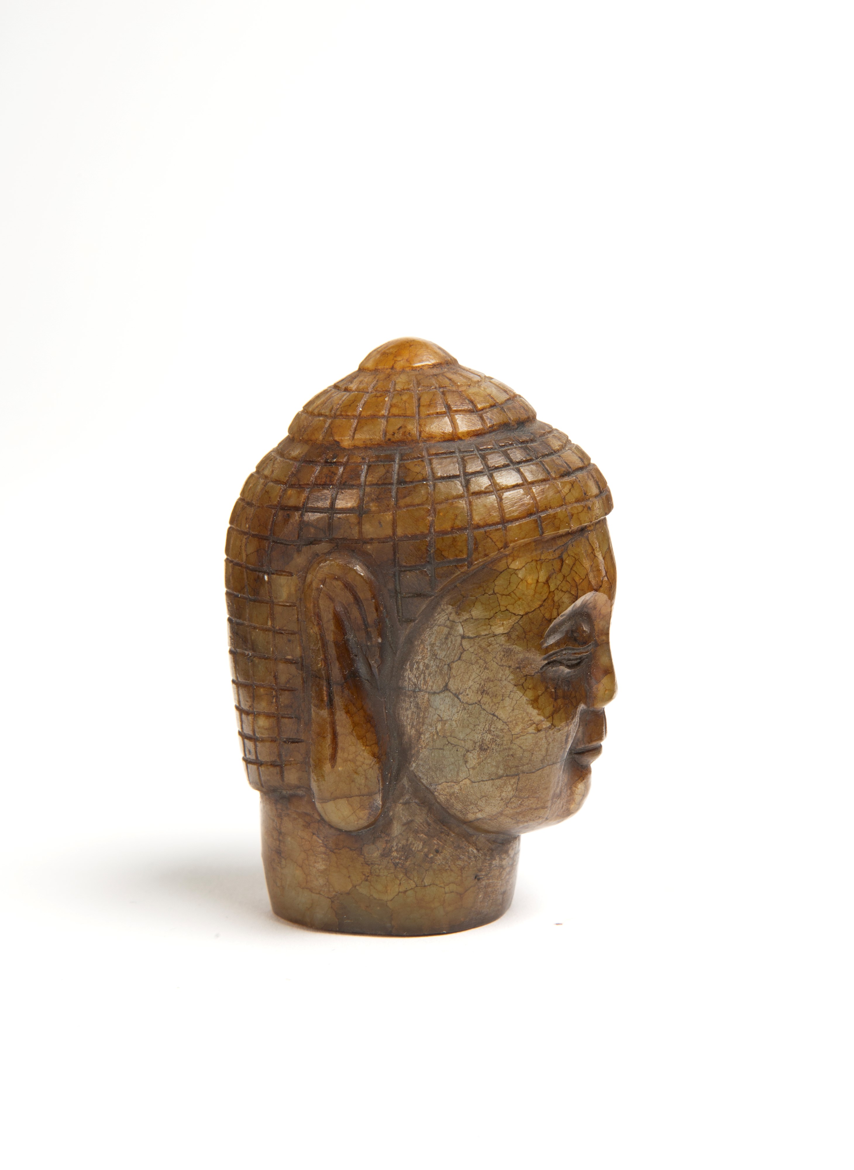 Testa di Buddha in giada