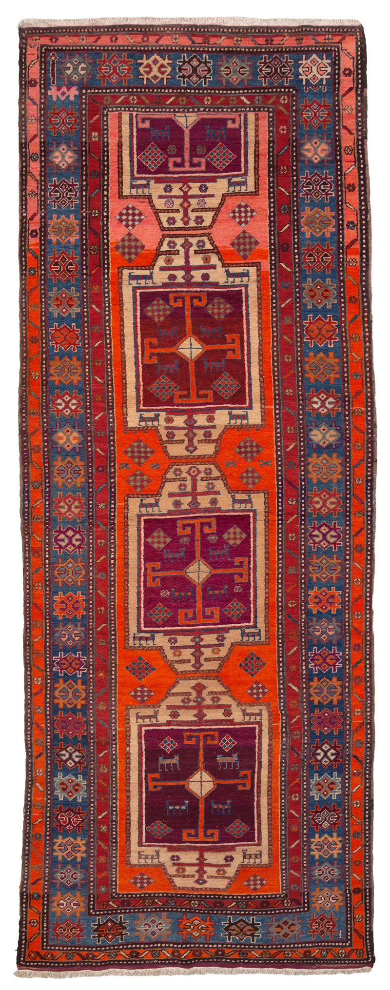 Tappeto Meshkin, Persia, inizio XX secolo, dimensioni 389x134 cm