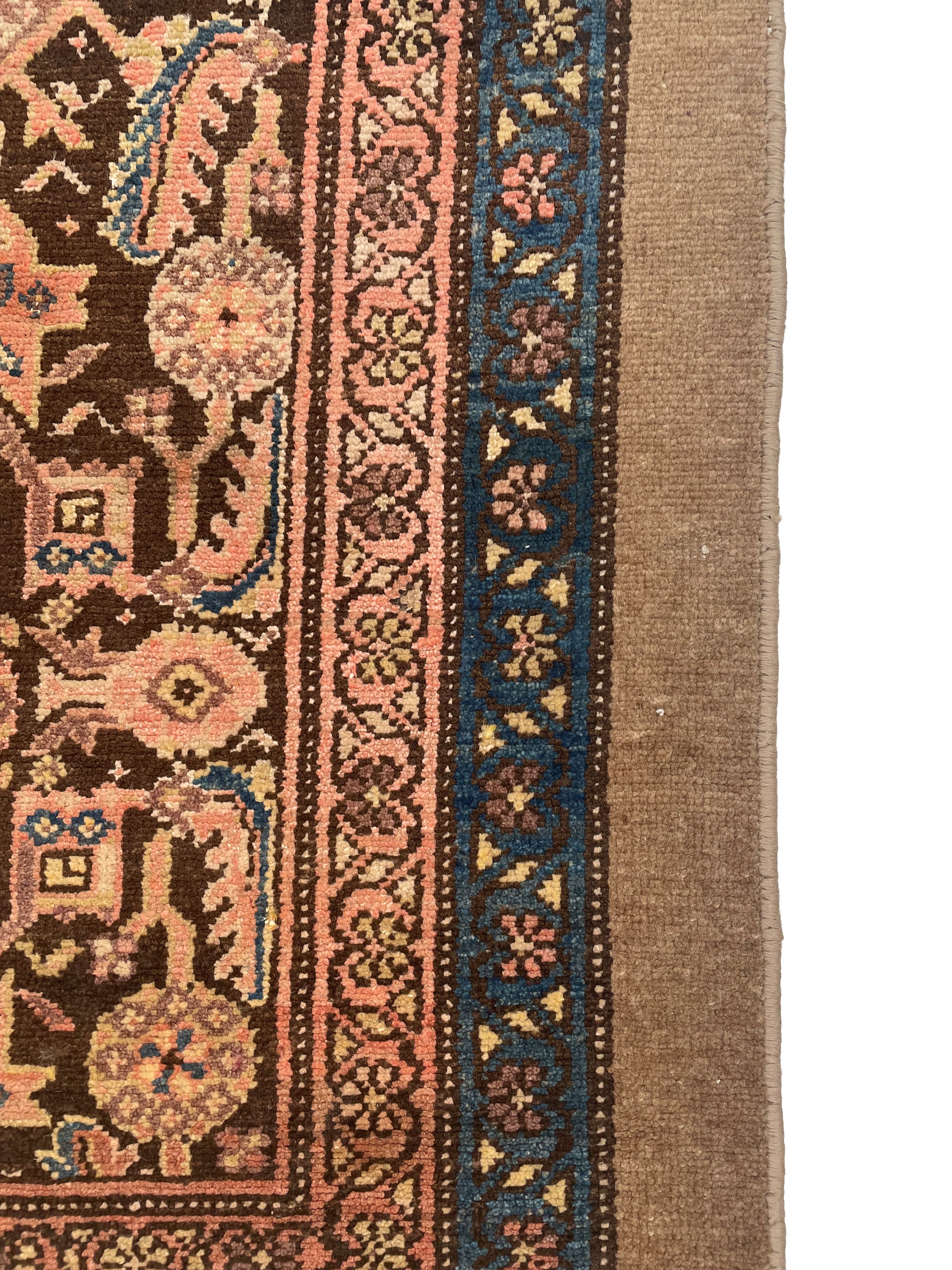 Tappeto Hamedan, Persia, circa 1899, dimensioni 413x123 cm