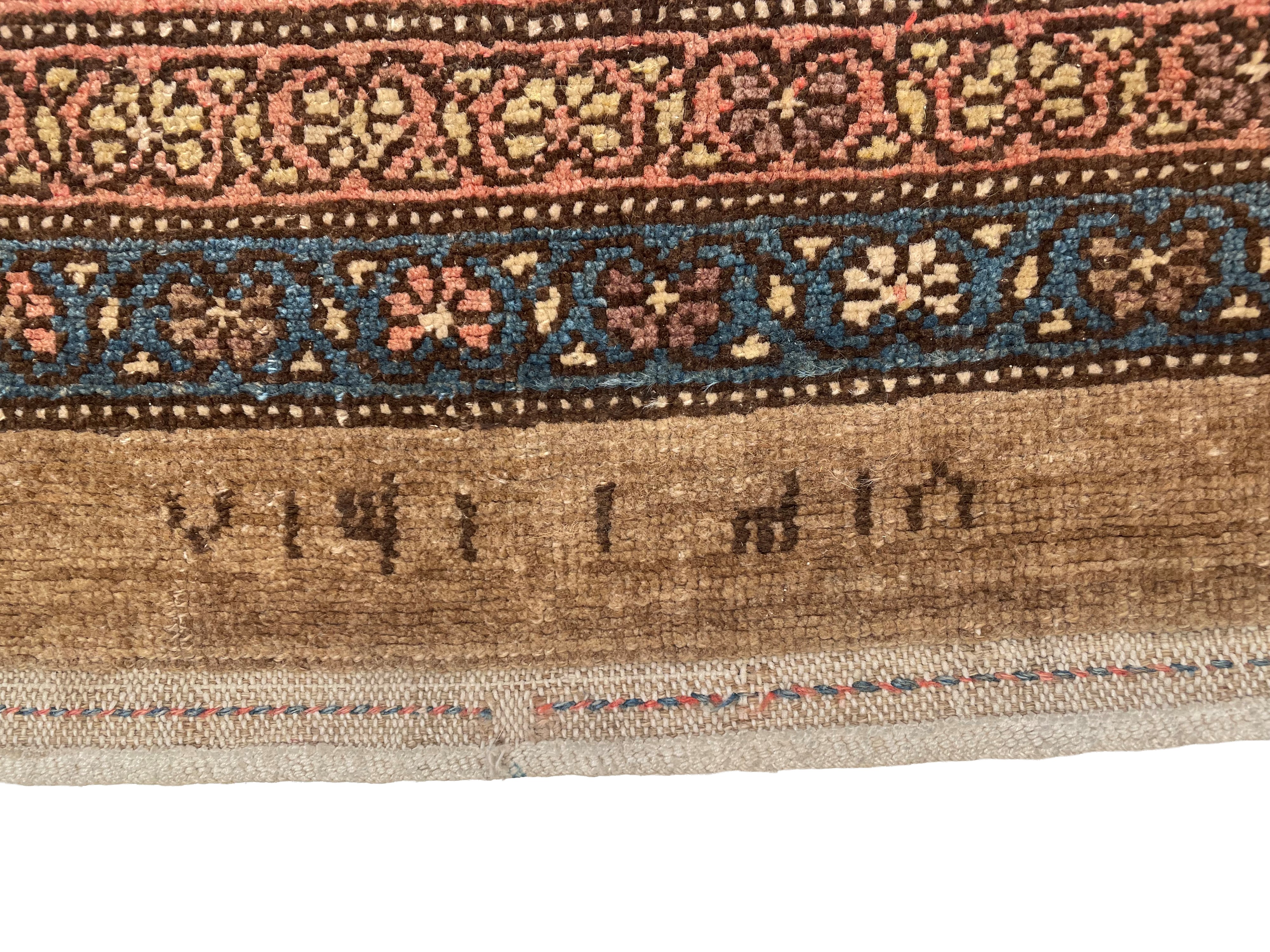 Tappeto Hamedan, Persia, circa 1899, dimensioni 413x123 cm