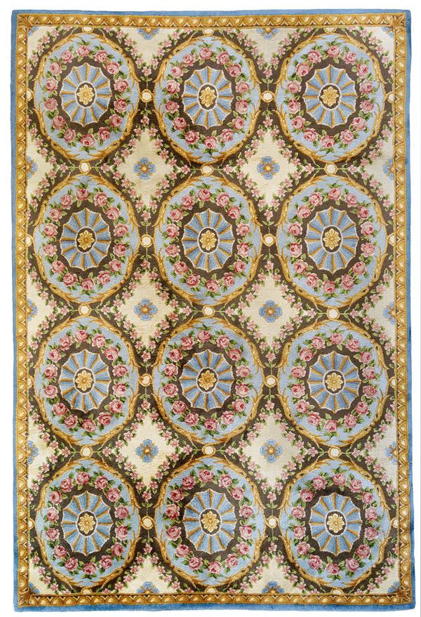Savonnerie design carpet. China