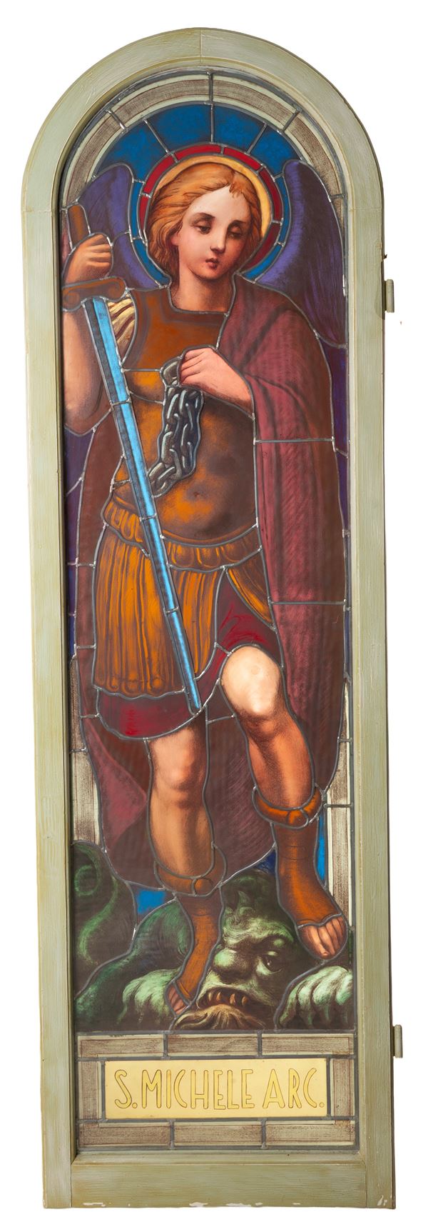 Stained glass window "SAINT MICHAEL THE ARCHANGEL"