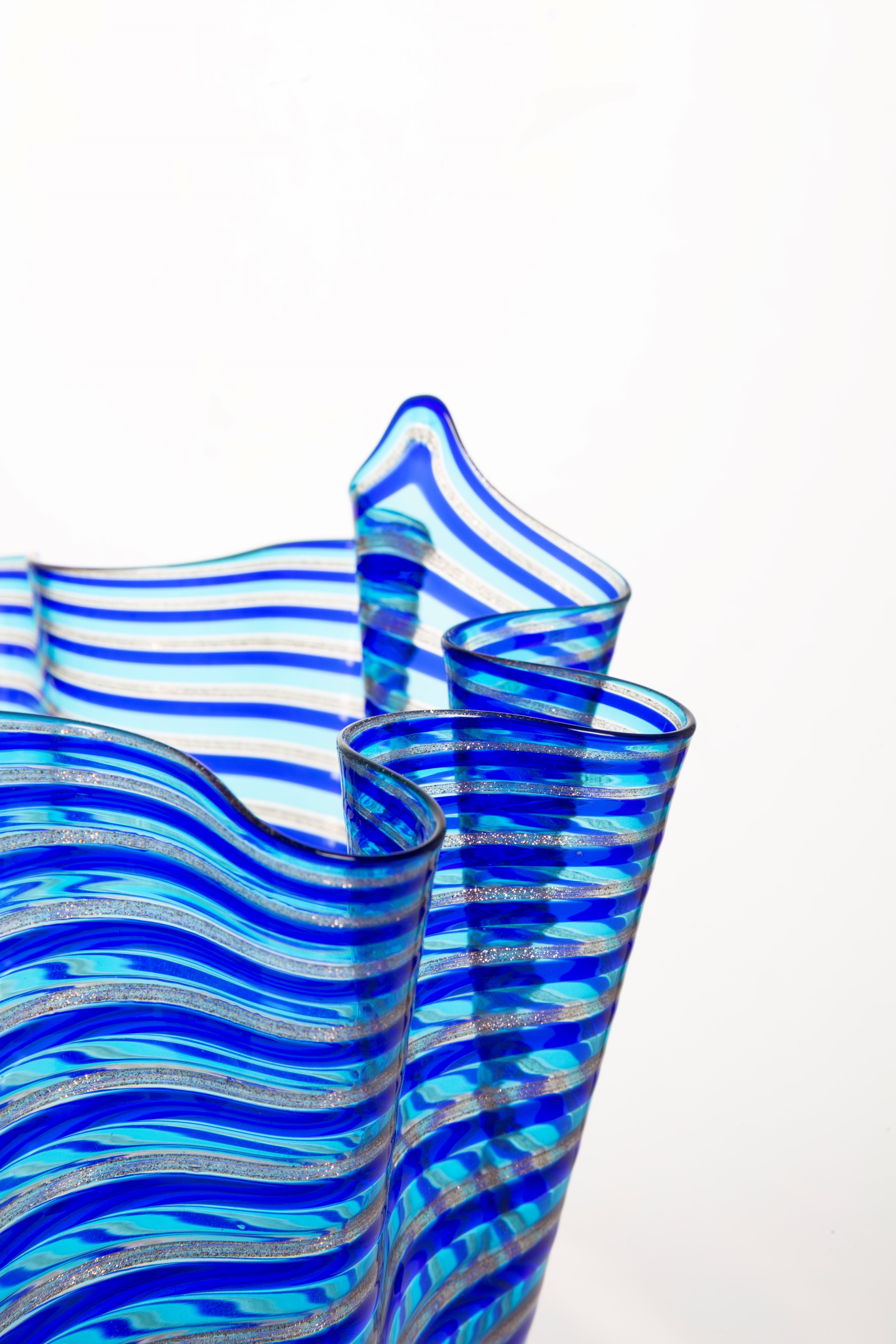 Vaso Fazzoletto a canne. VENINI