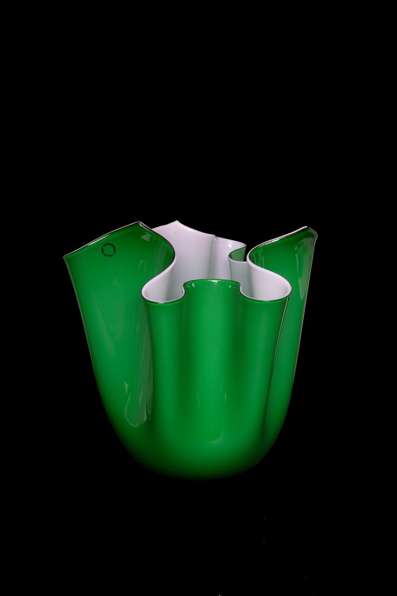 Vaso Fazzoletto per Venini