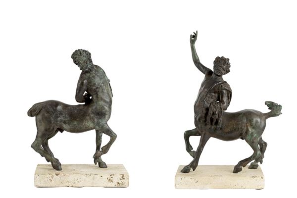 Coppia di sculture "CENTAURI"
