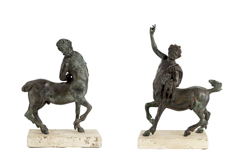 Coppia di Sculture "centauri"