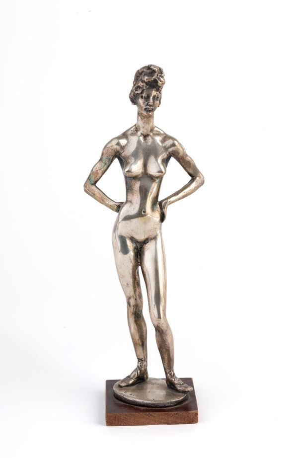 FRANCESCO MESSINA - Silver statuette 'DANCER'